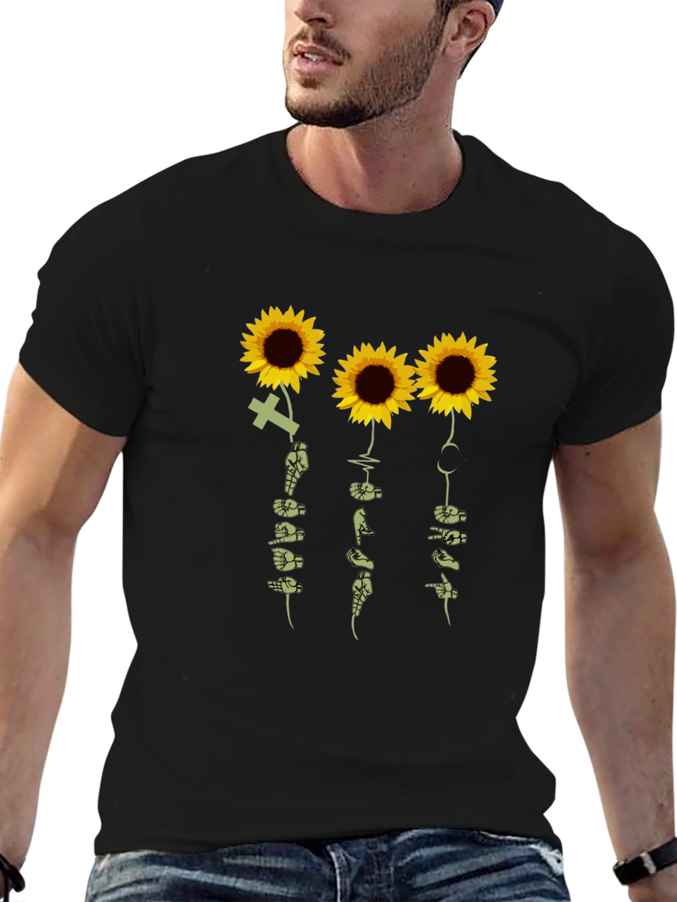Sunflower ASL Graphic T-Shirt