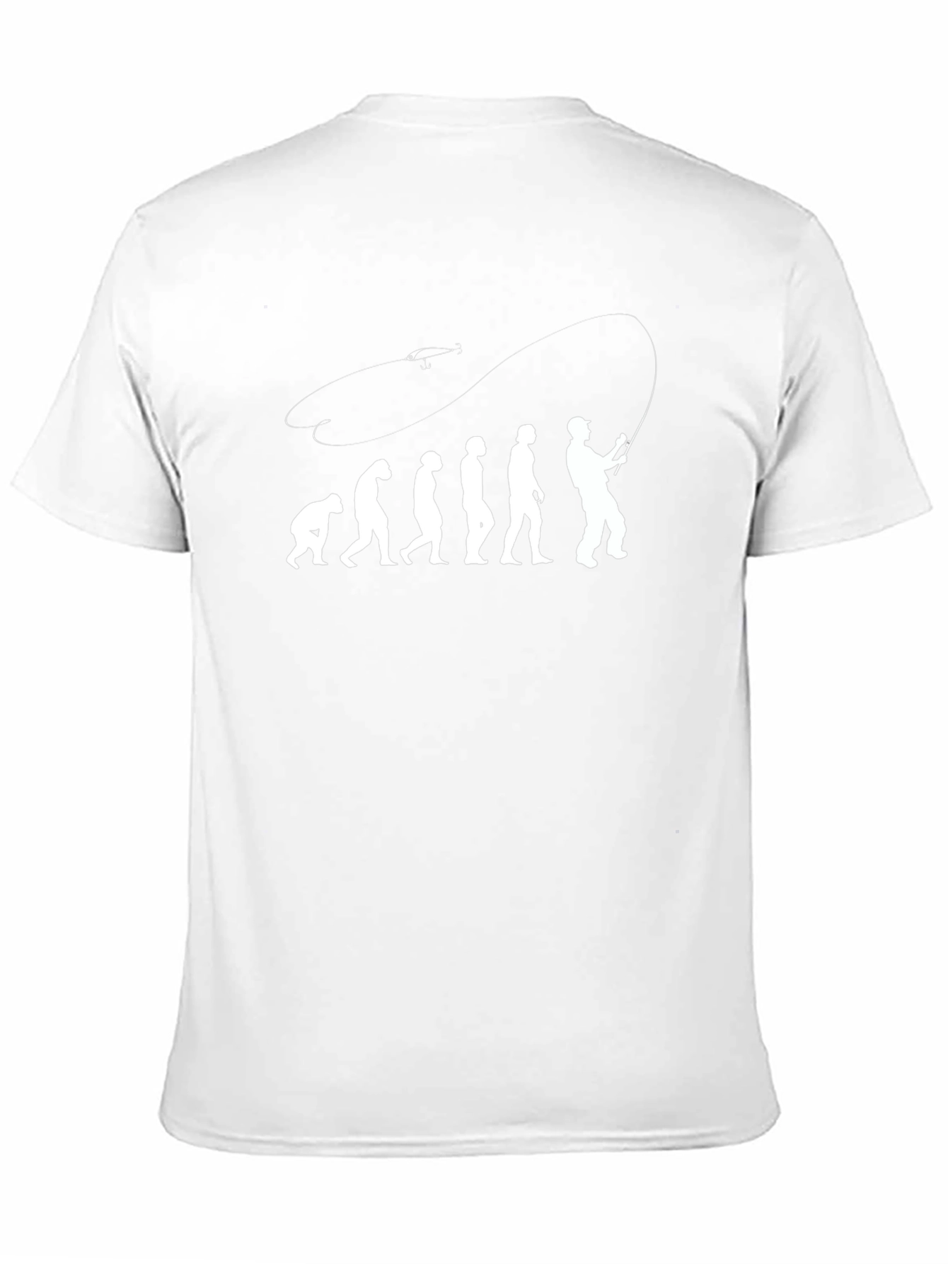 Evolution of Fishing Black T-Shirt
