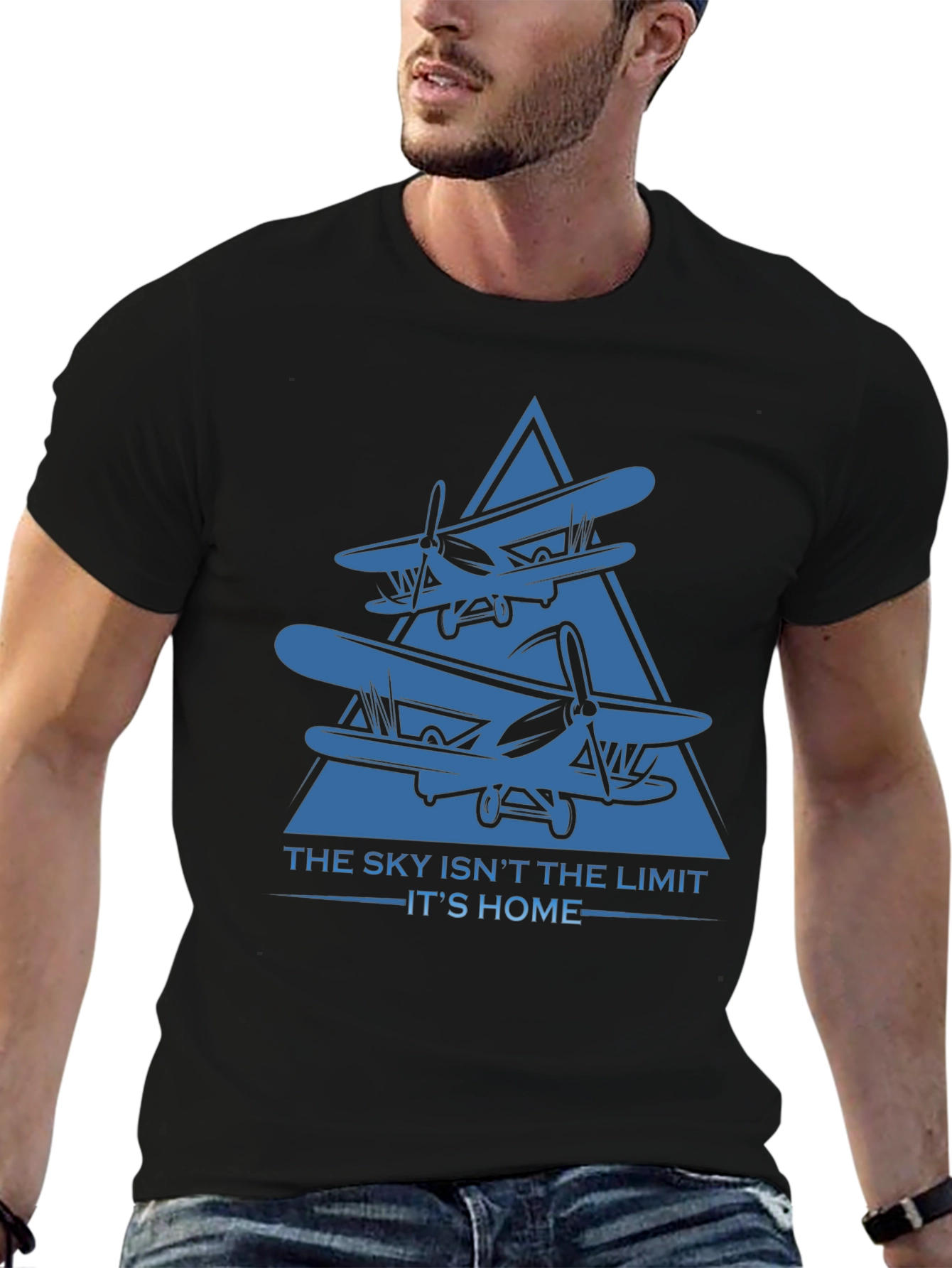 Skys Home T-Shirt - Aviation Graphic Tee