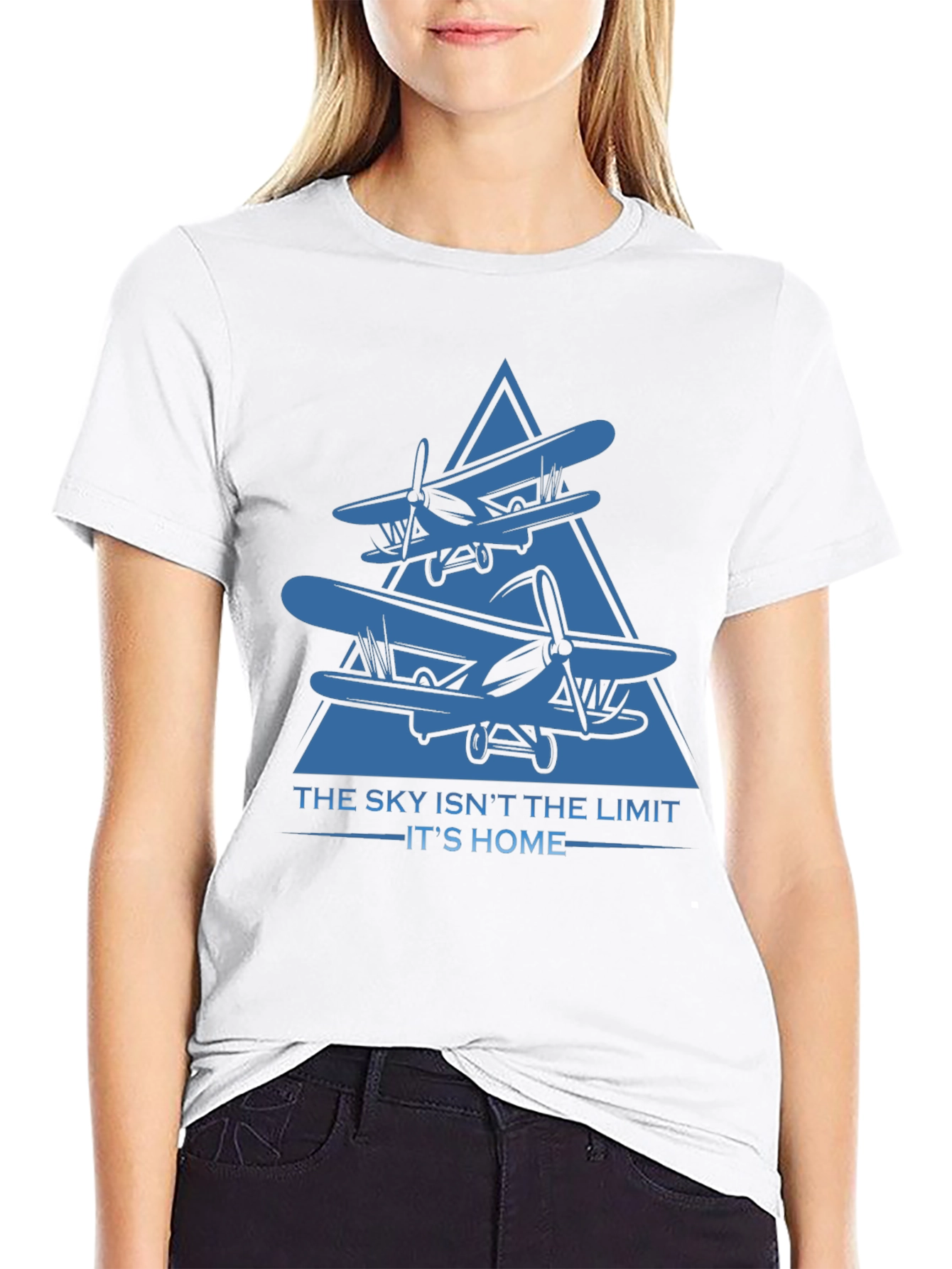 Skys Home T-Shirt - Aviation Graphic Tee