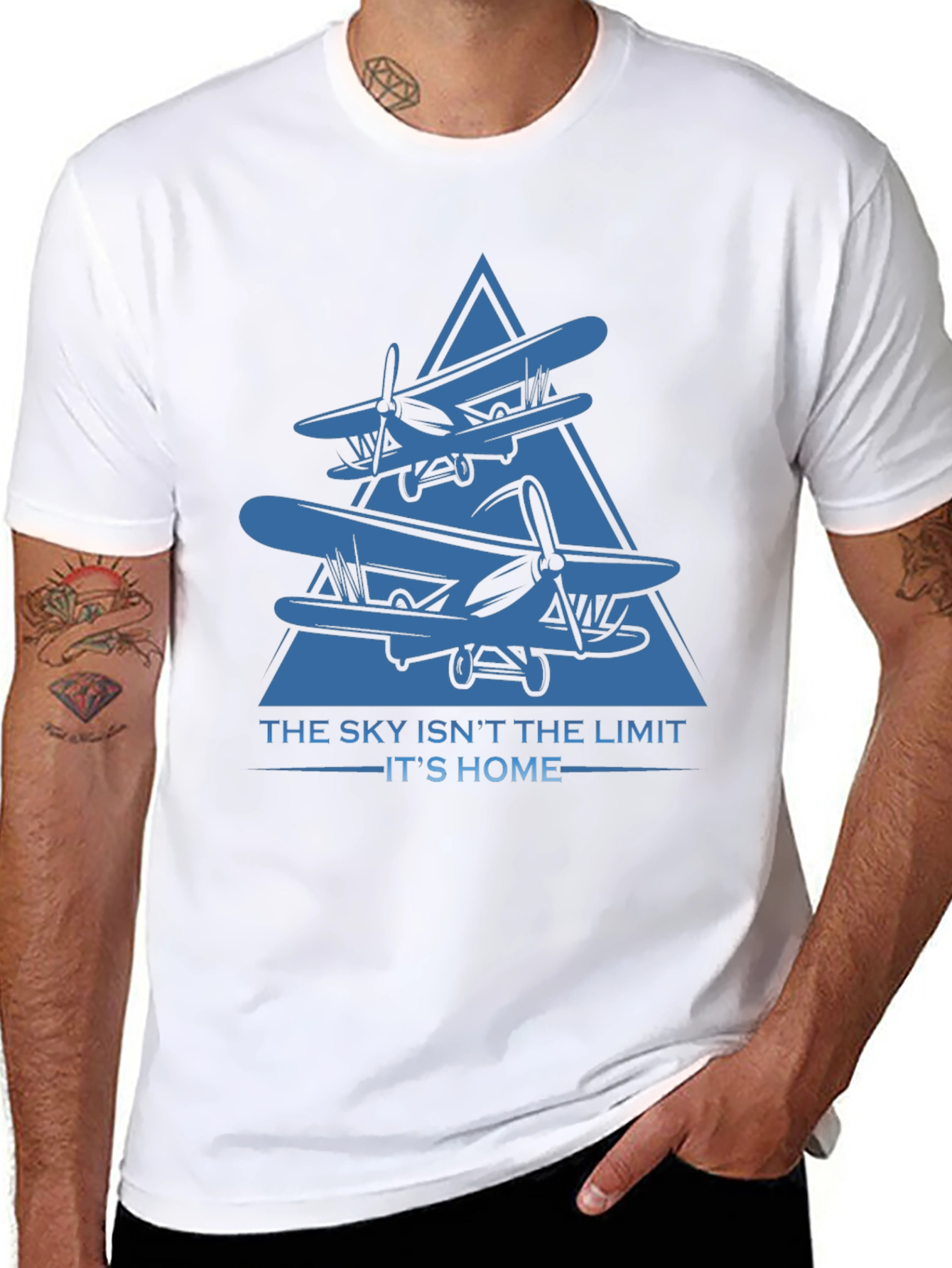 Skys Home T-Shirt - Aviation Graphic Tee