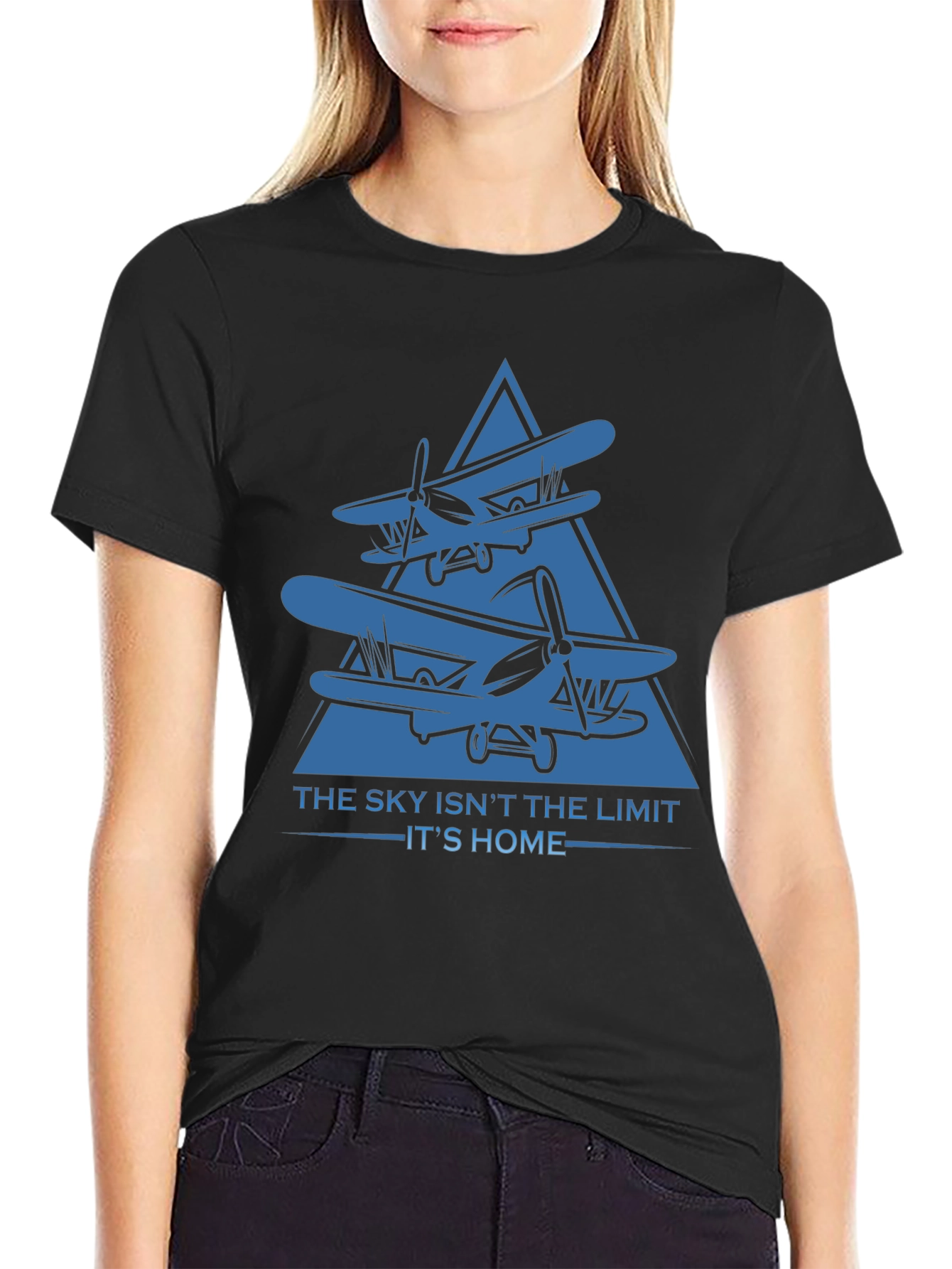 Skys Home T-Shirt - Aviation Graphic Tee