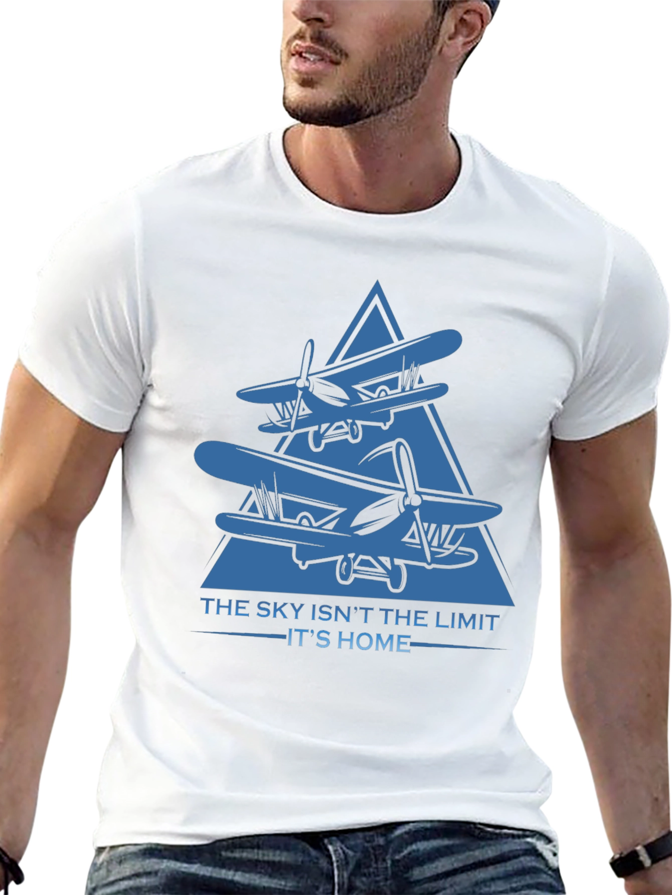 Skys Home T-Shirt - Aviation Graphic Tee