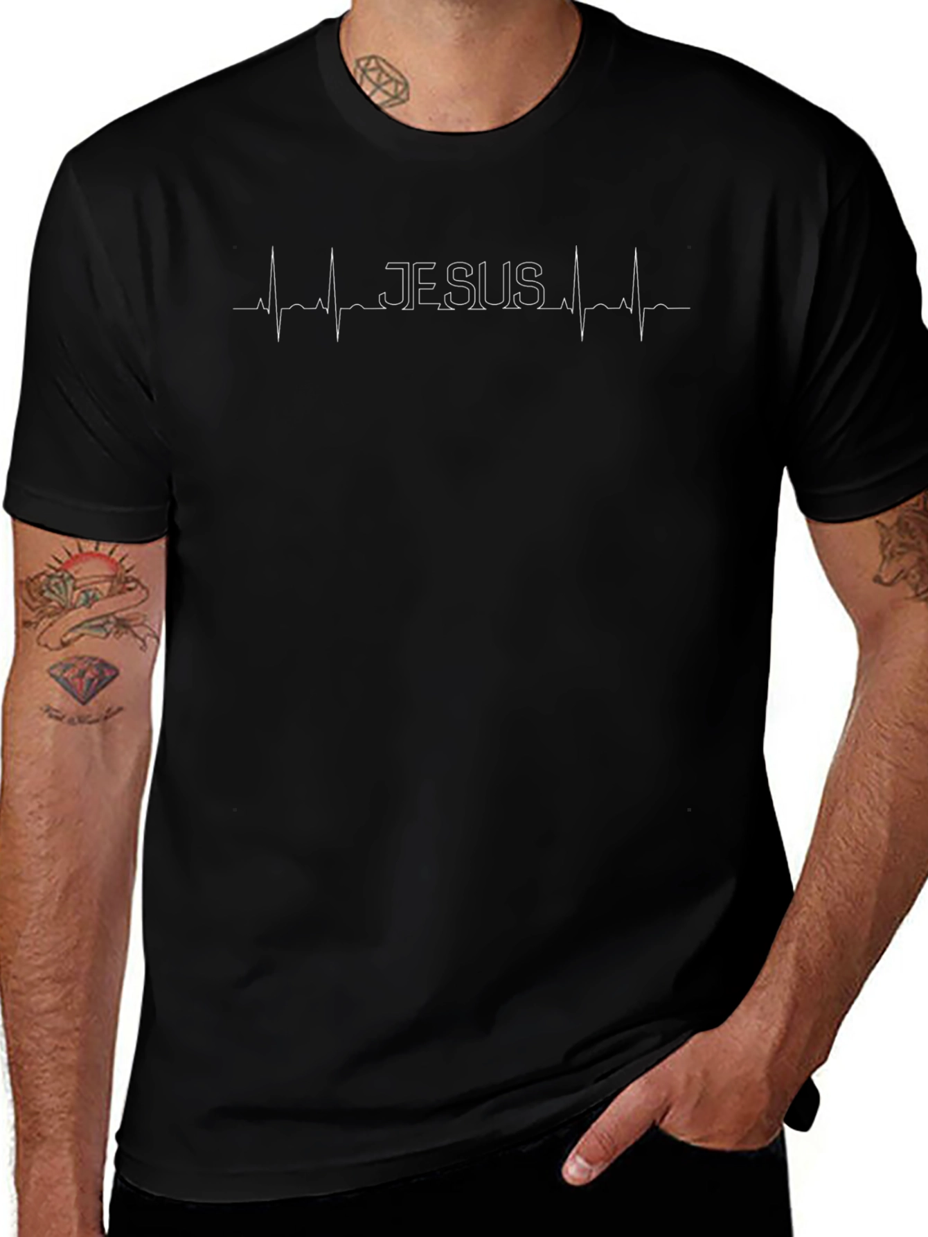 Jesus Heartbeat T-Shirt - Christian Faith Tee