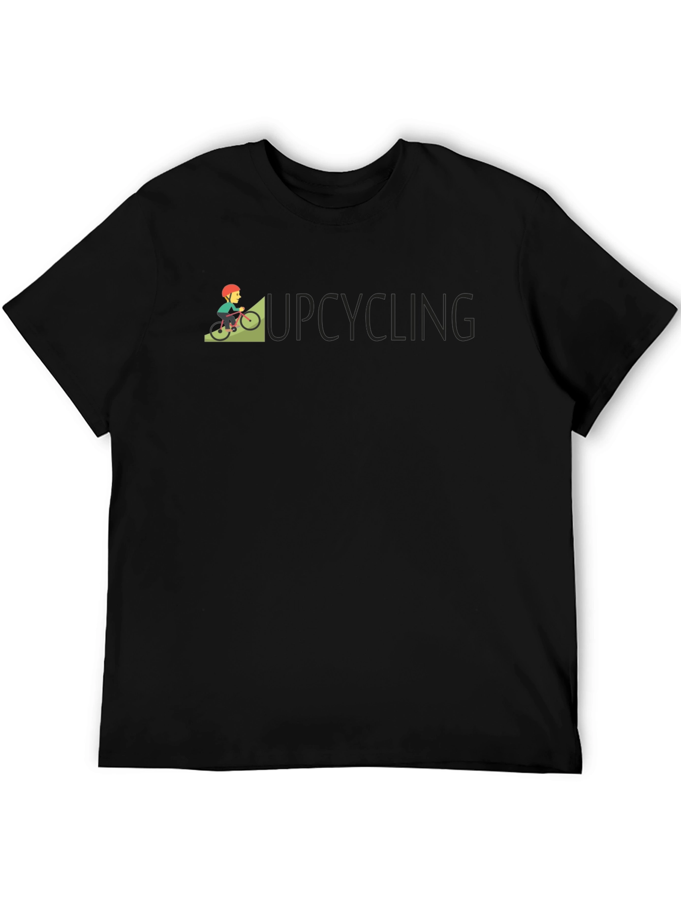 Upcycling Graphic Black T-Shirt