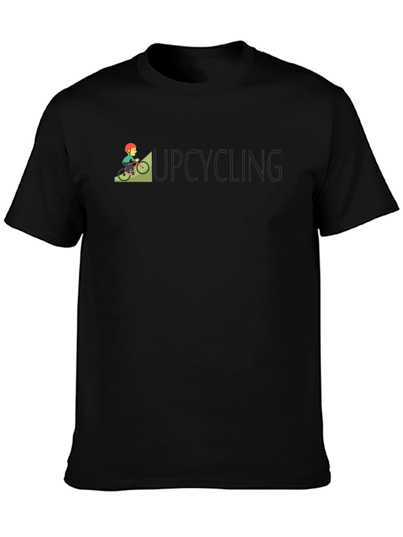 Upcycling Graphic Black T-Shirt