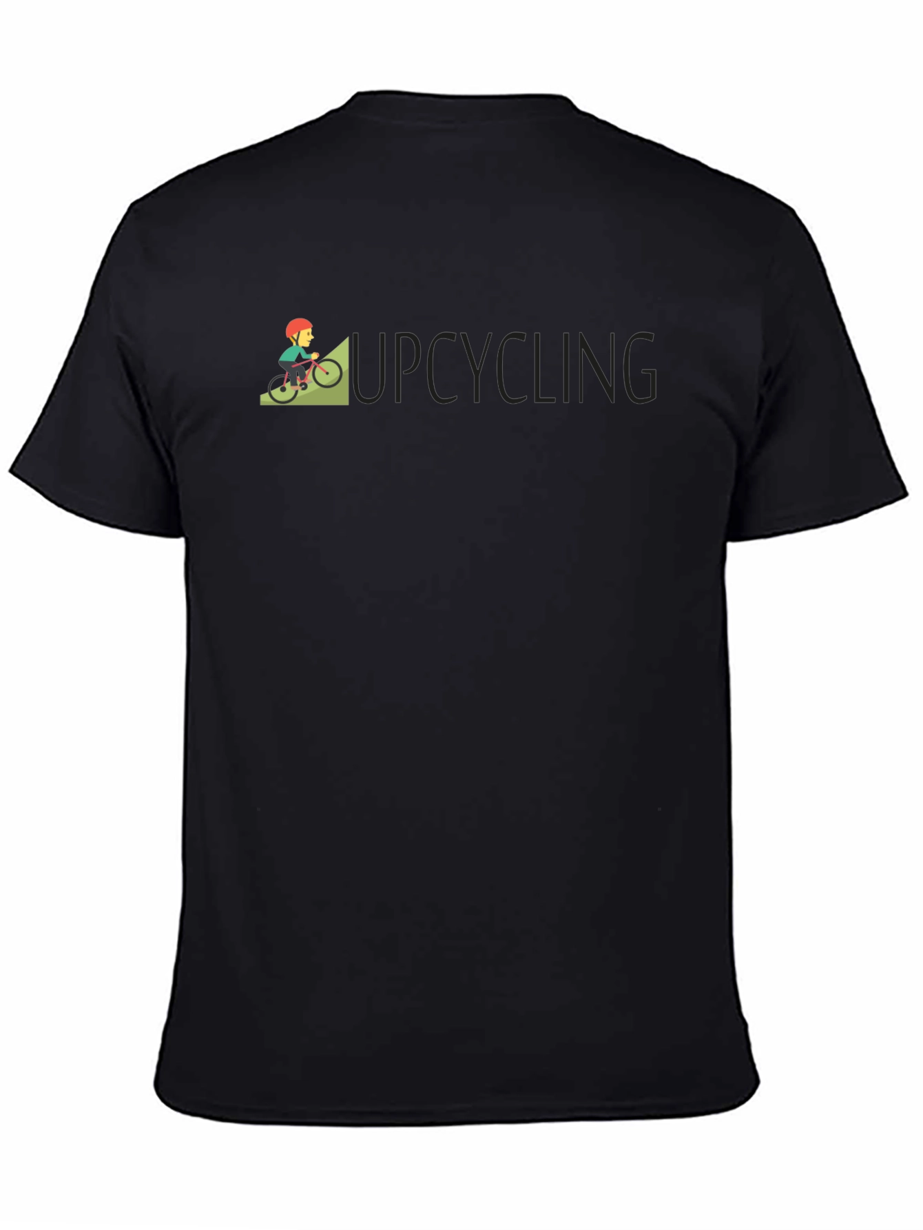 Upcycling Graphic Black T-Shirt