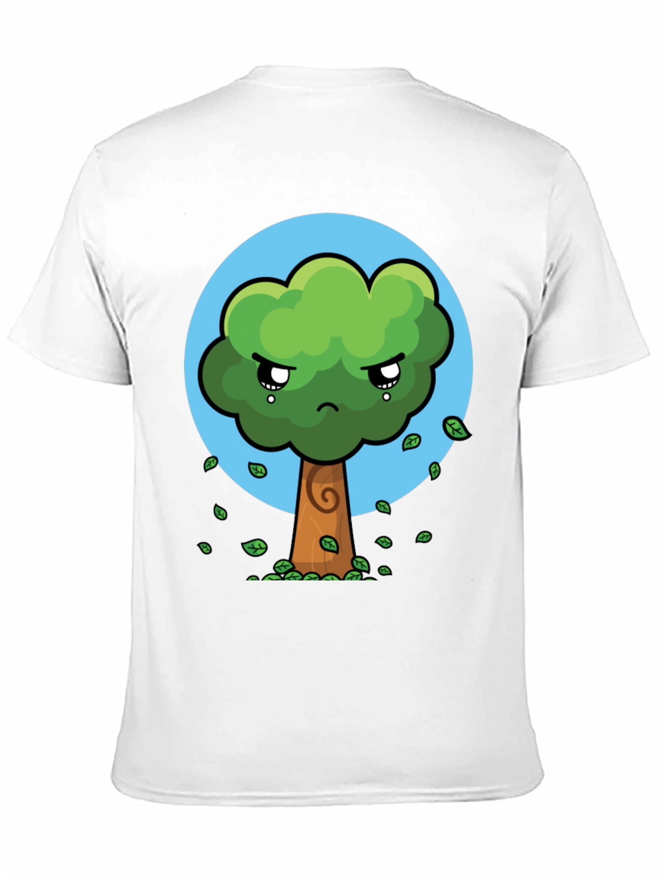Sad Tree Graphic Tee - Nature Lovers Black T-Shirt