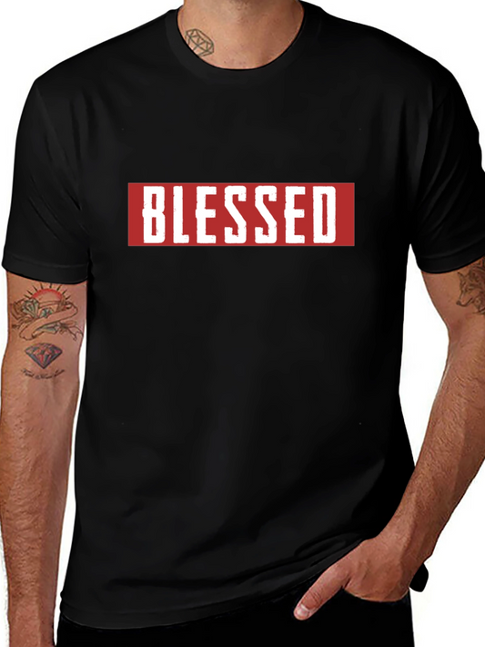 Blessed Graphic Tee - Black Short Sleeve T-Shirt