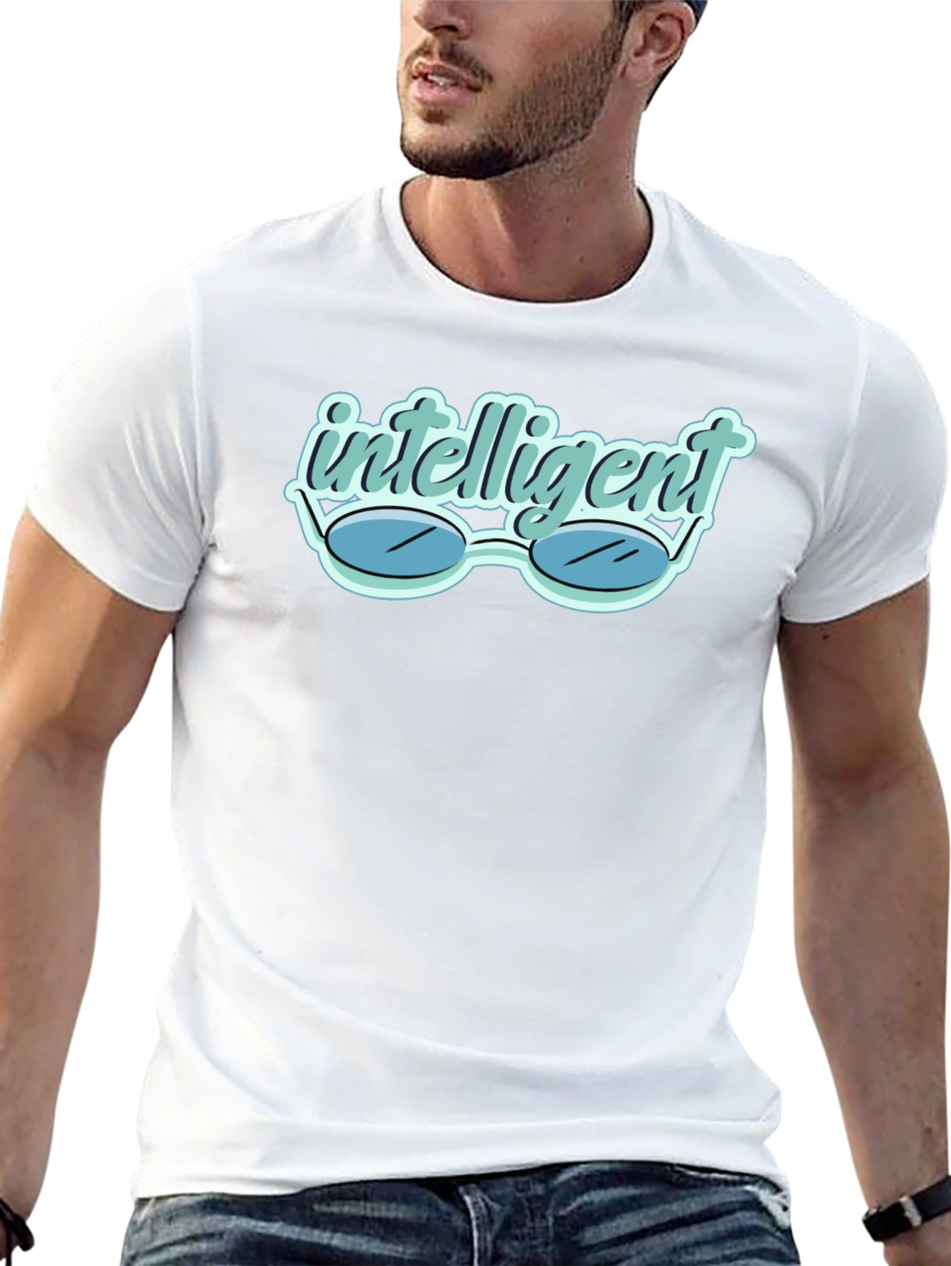Intelligent Glasses Tee - Stylish & Clever Design
