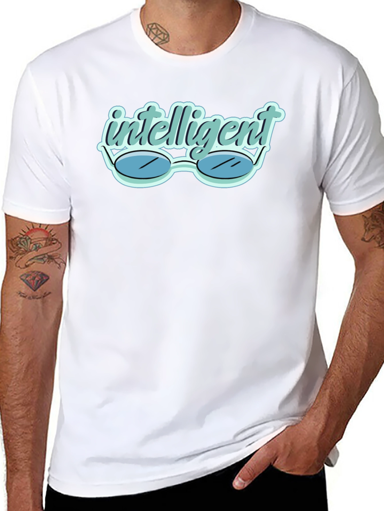 Intelligent Glasses Tee - Stylish & Clever Design