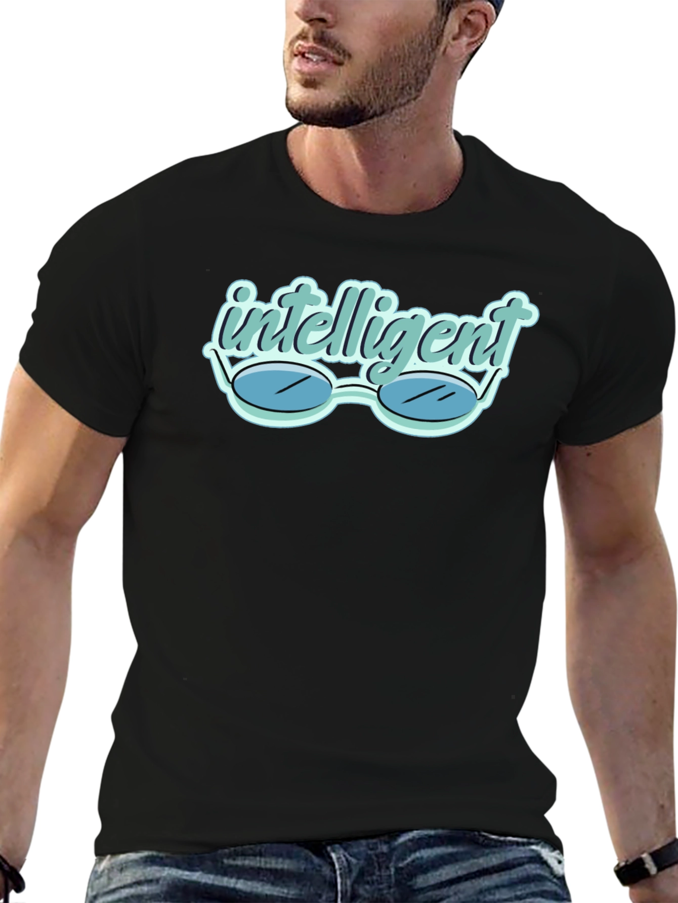 Intelligent Glasses Tee - Stylish & Clever Design