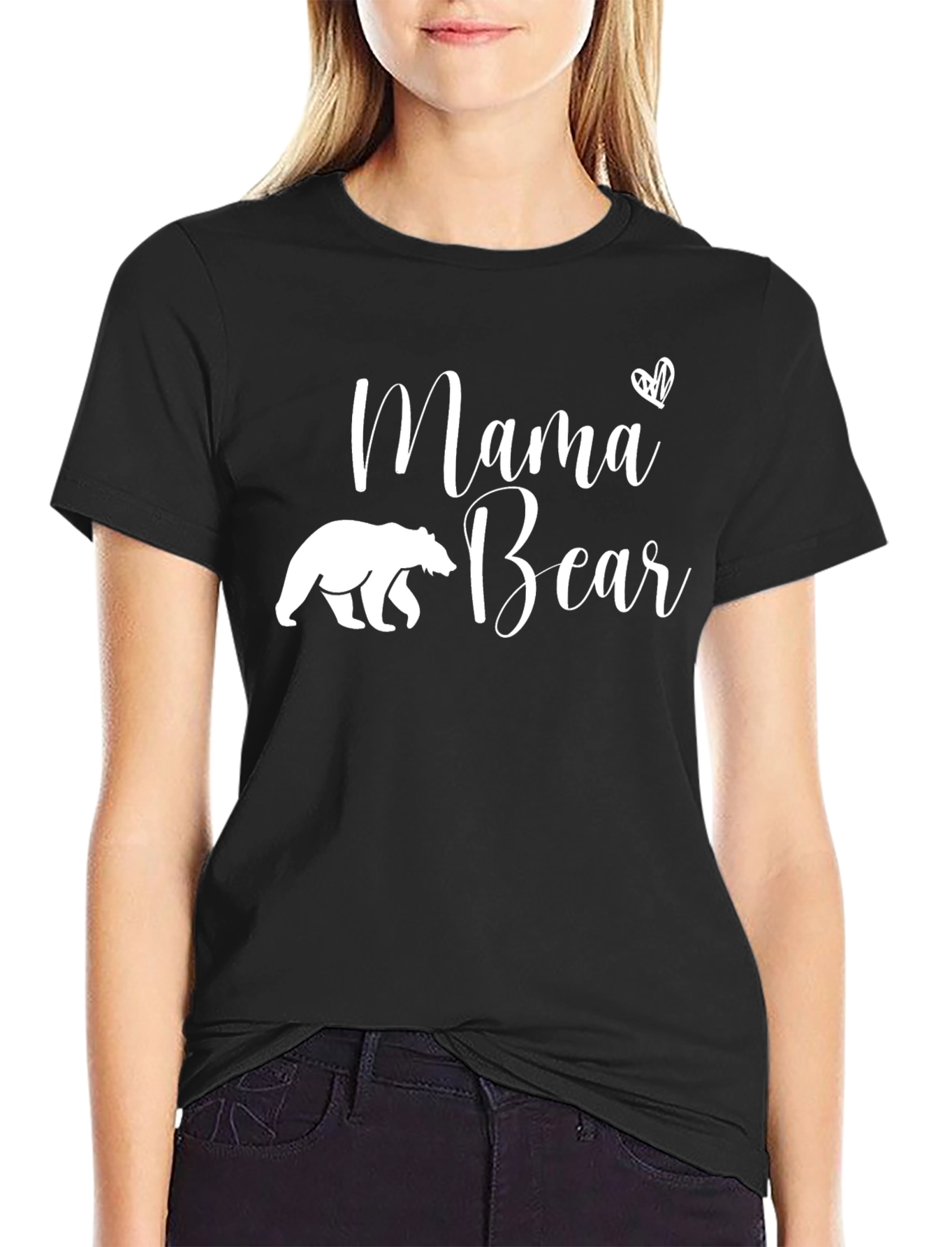 Mama Bear Graphic Tee - Black T-Shirt
