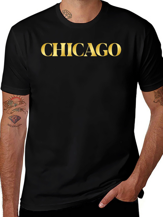 Chicago Gold Graphic Tee - Classic Black