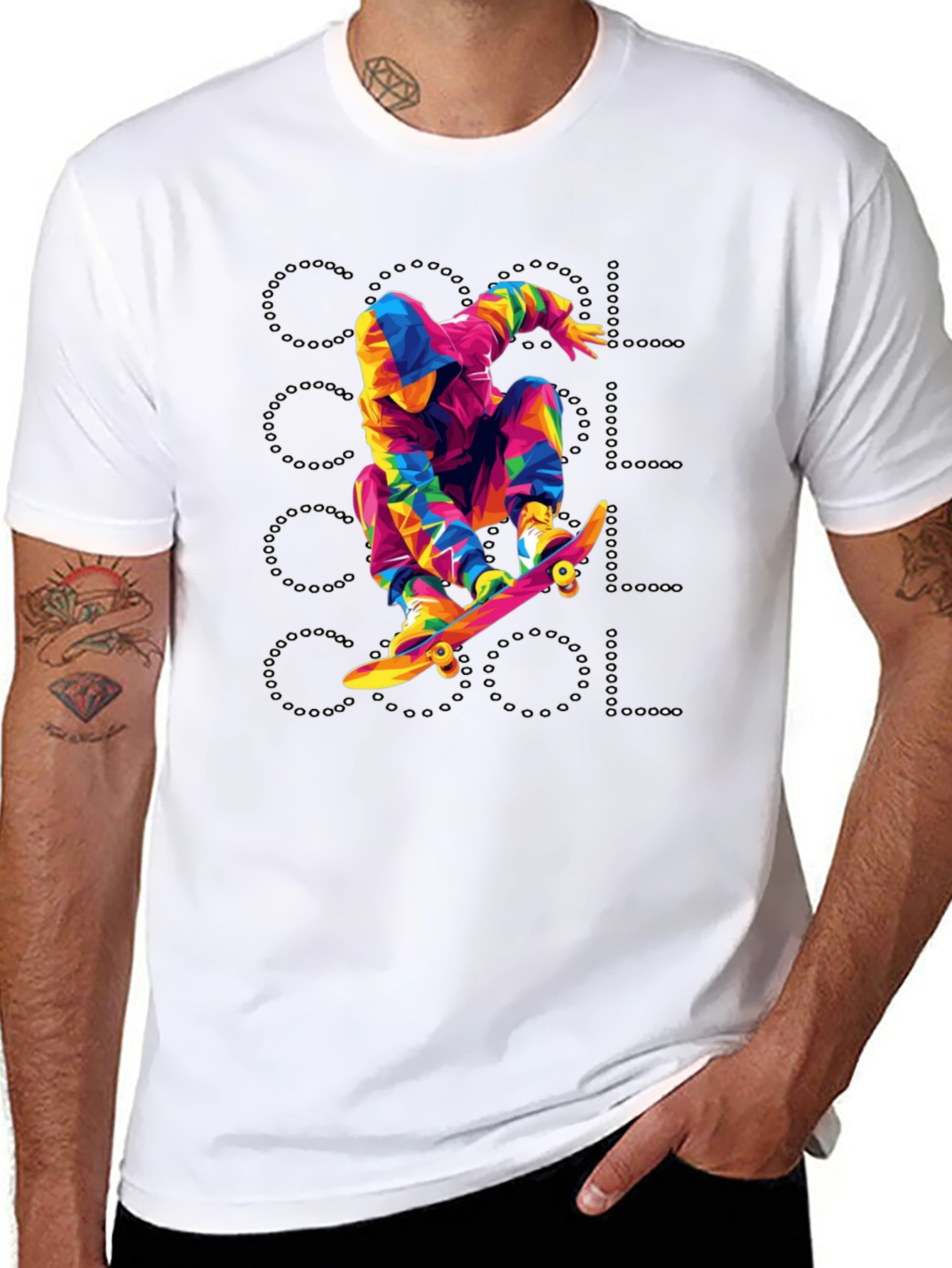 Cool Skateboarder Graphic T-Shirt