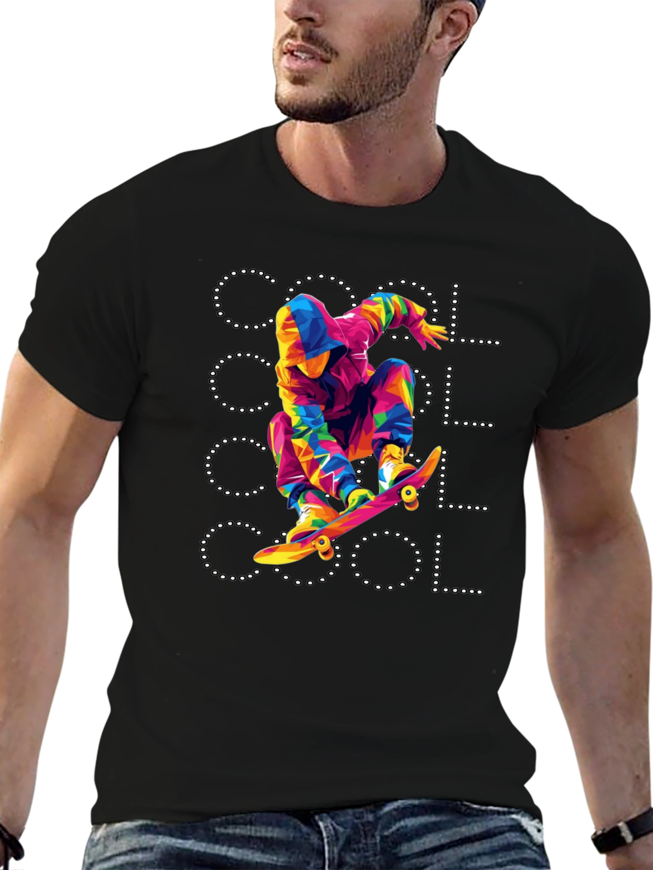 Cool Skateboarder Graphic T-Shirt