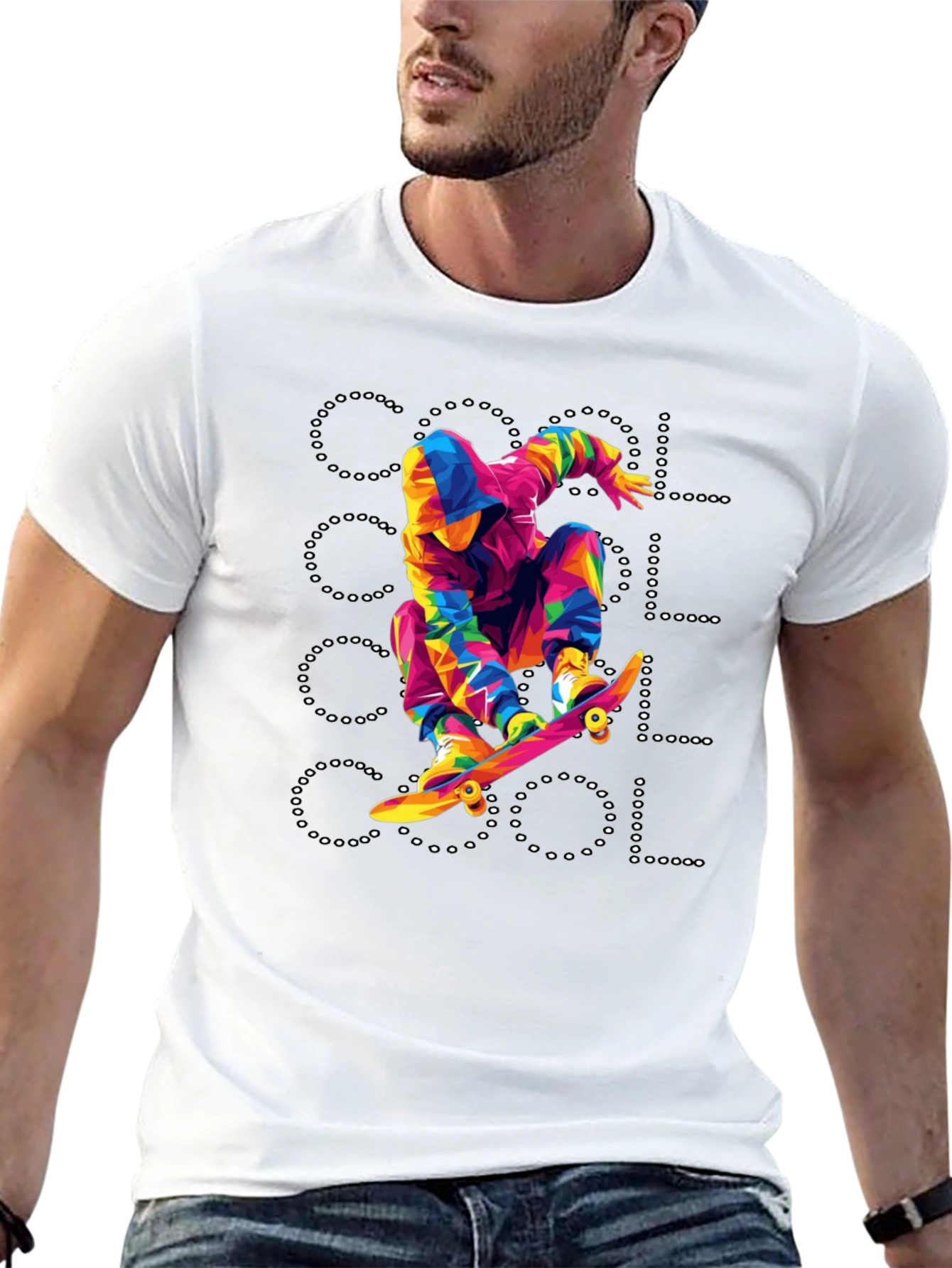 Cool Skateboarder Graphic T-Shirt