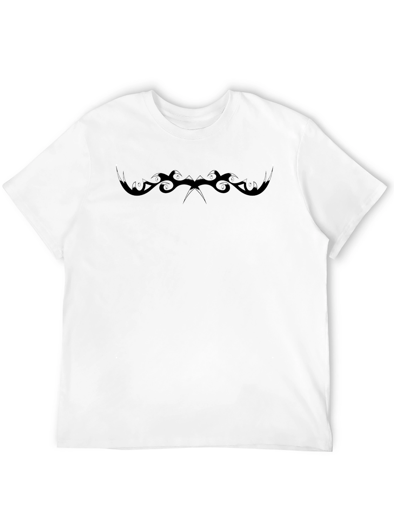 Black Graphic Tee - Tribal Design
