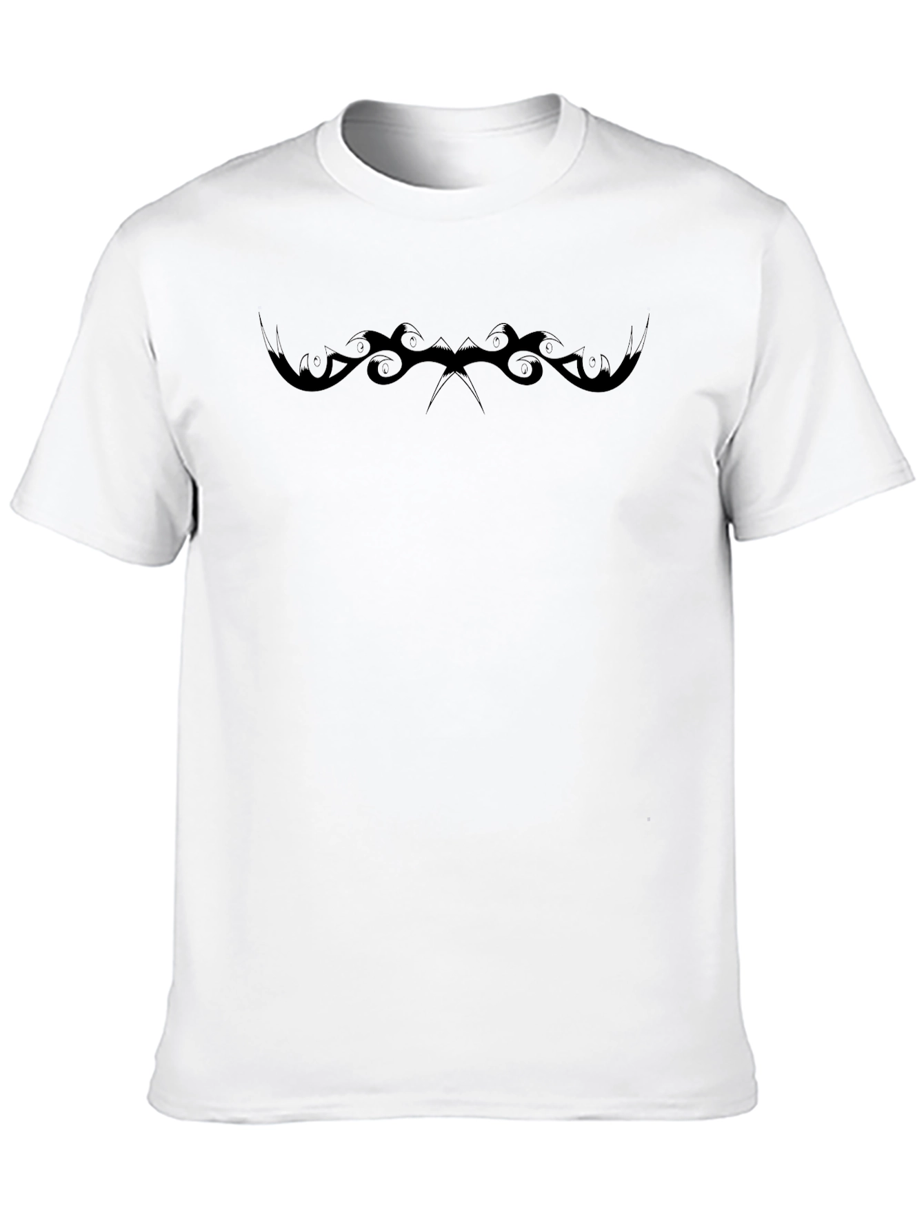 Black Graphic Tee - Tribal Design
