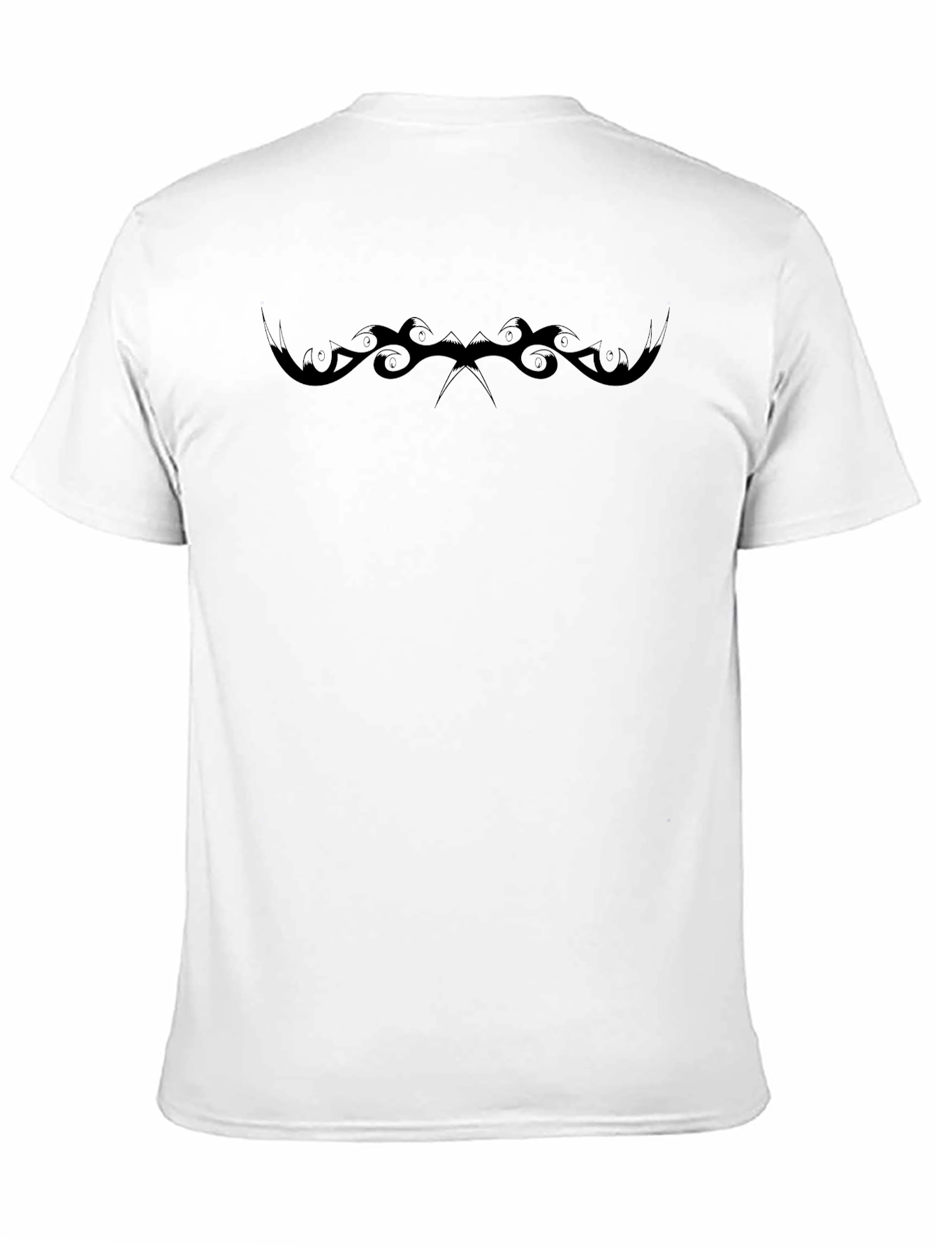 Black Graphic Tee - Tribal Design