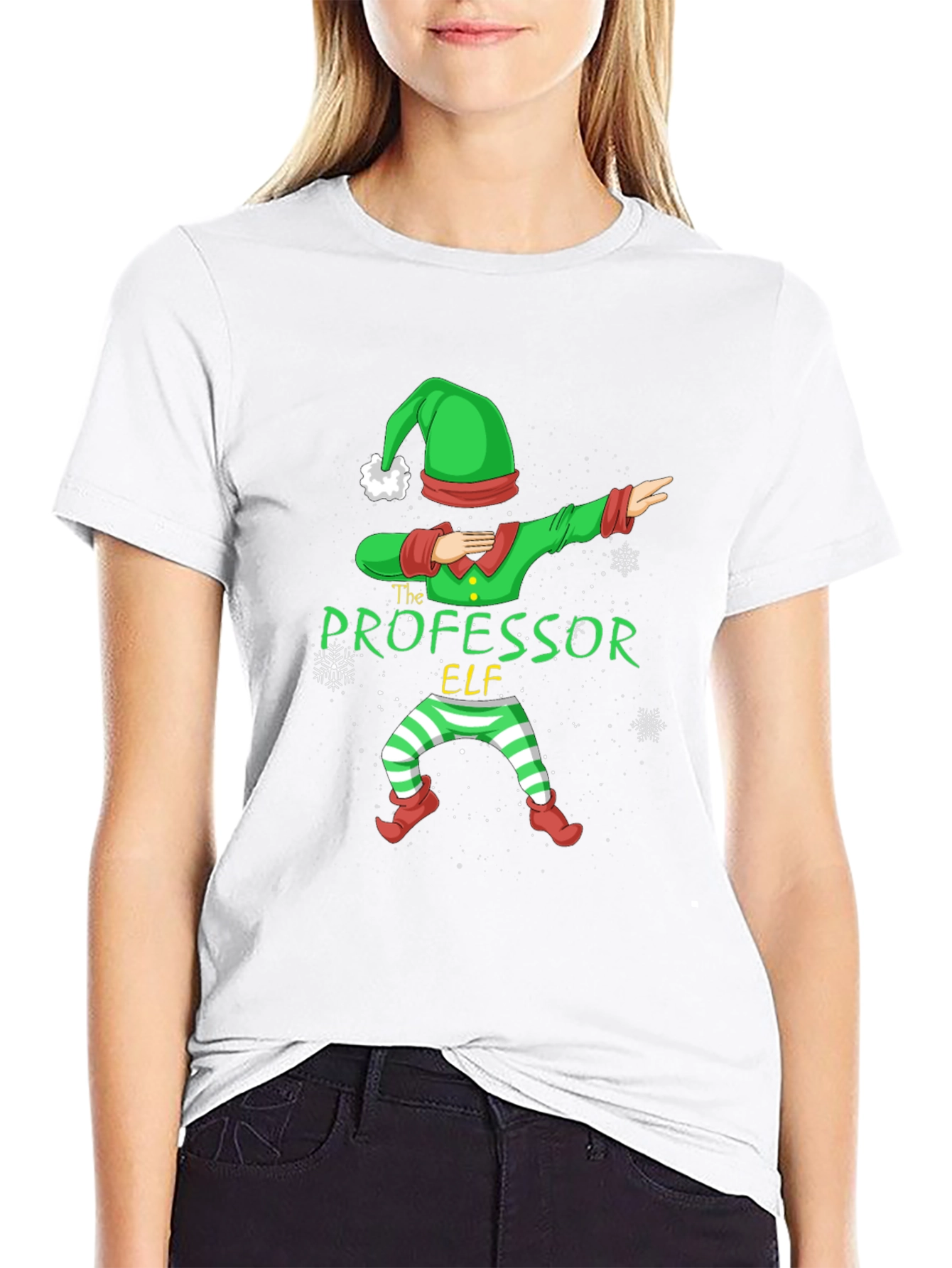 Professor Elf Dabbing T-Shirt - Christmas Holiday Tee