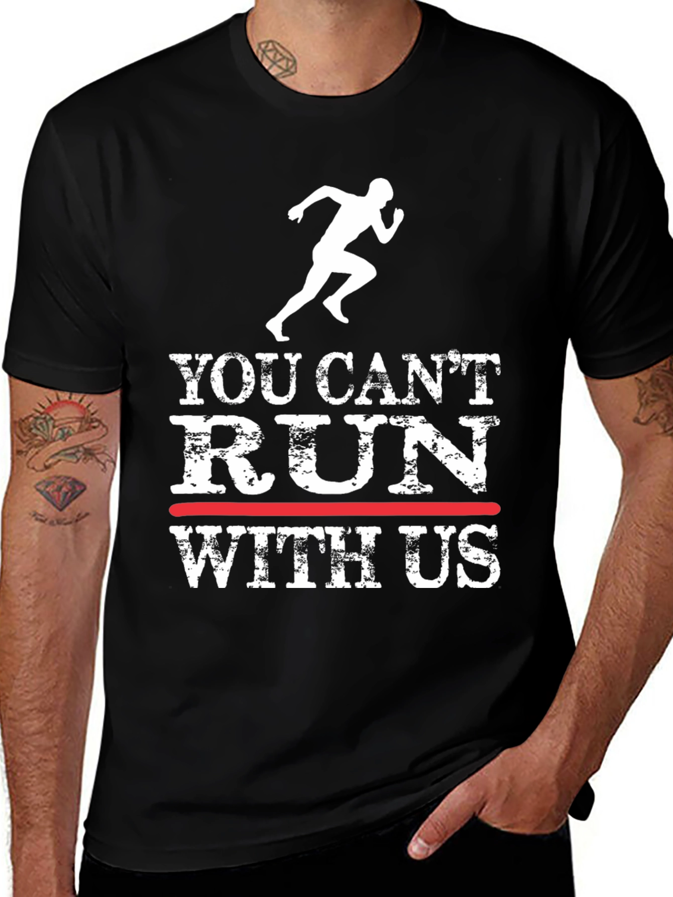 You Cant Run With Us Graphic Tee