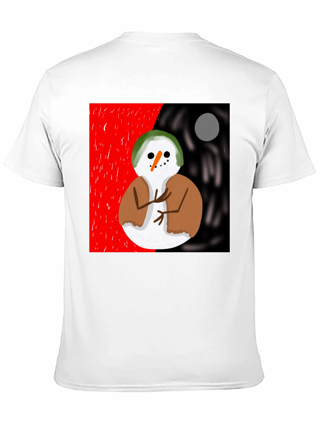 Snowman Graphic Tee - Unique Artistic Design