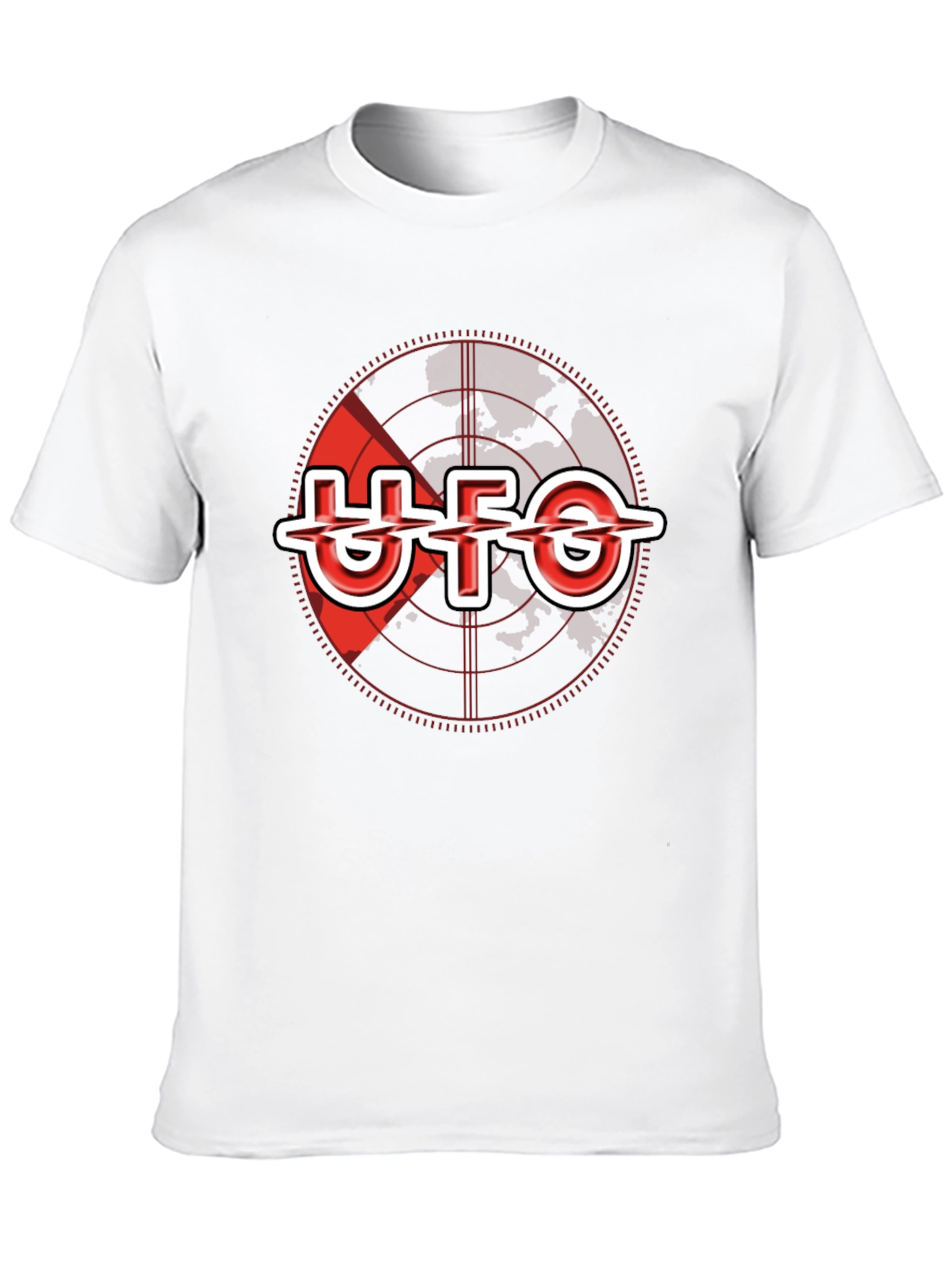 UFO Band Target Graphic Black T-Shirt