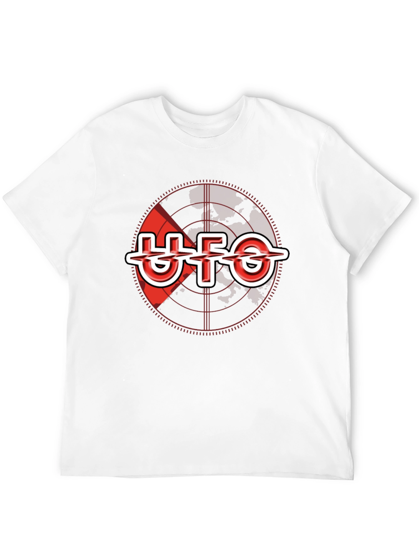 UFO Band Target Graphic Black T-Shirt