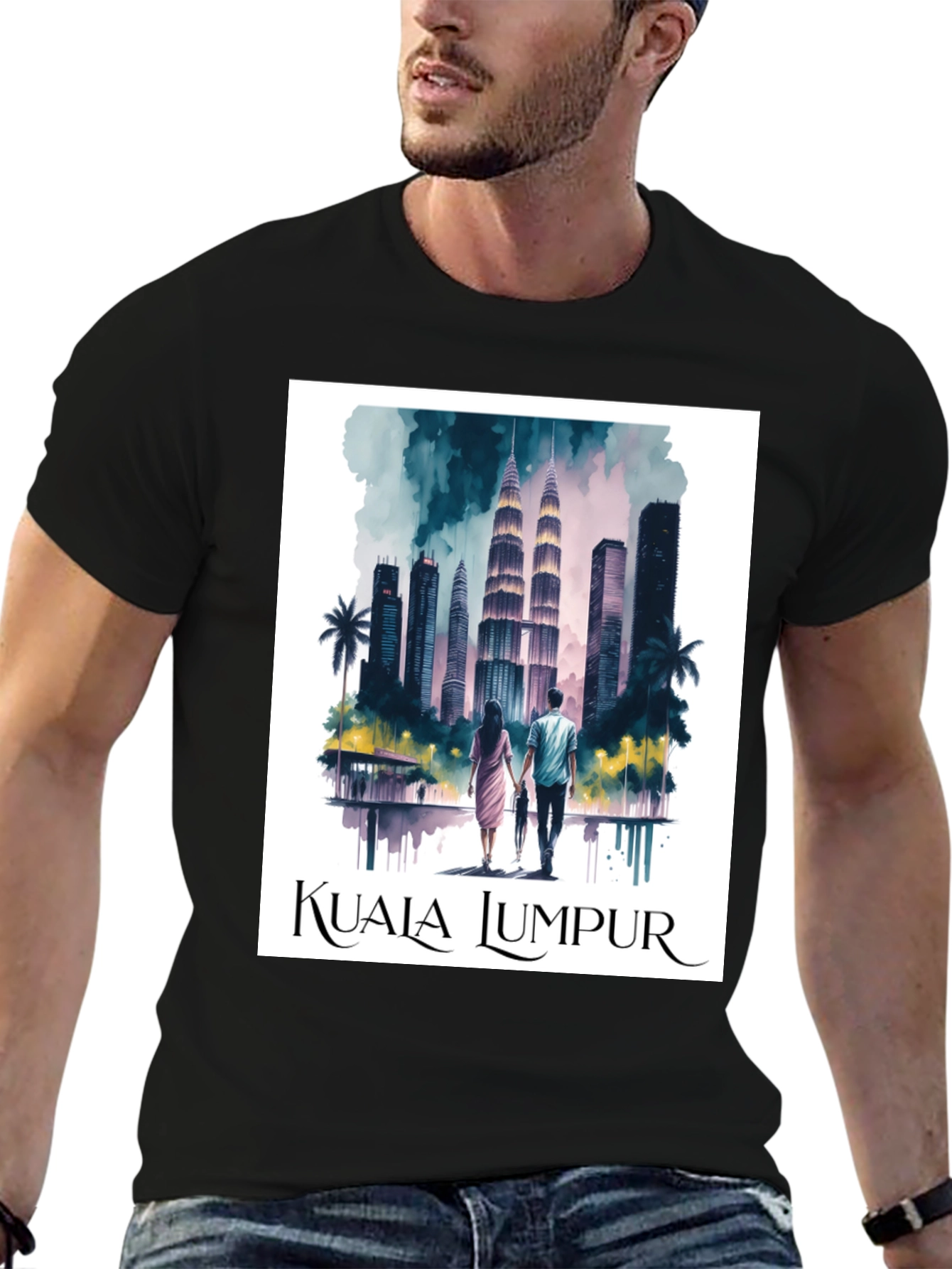 Kuala Lumpur T-Shirt - City Skyline Graphic Tee