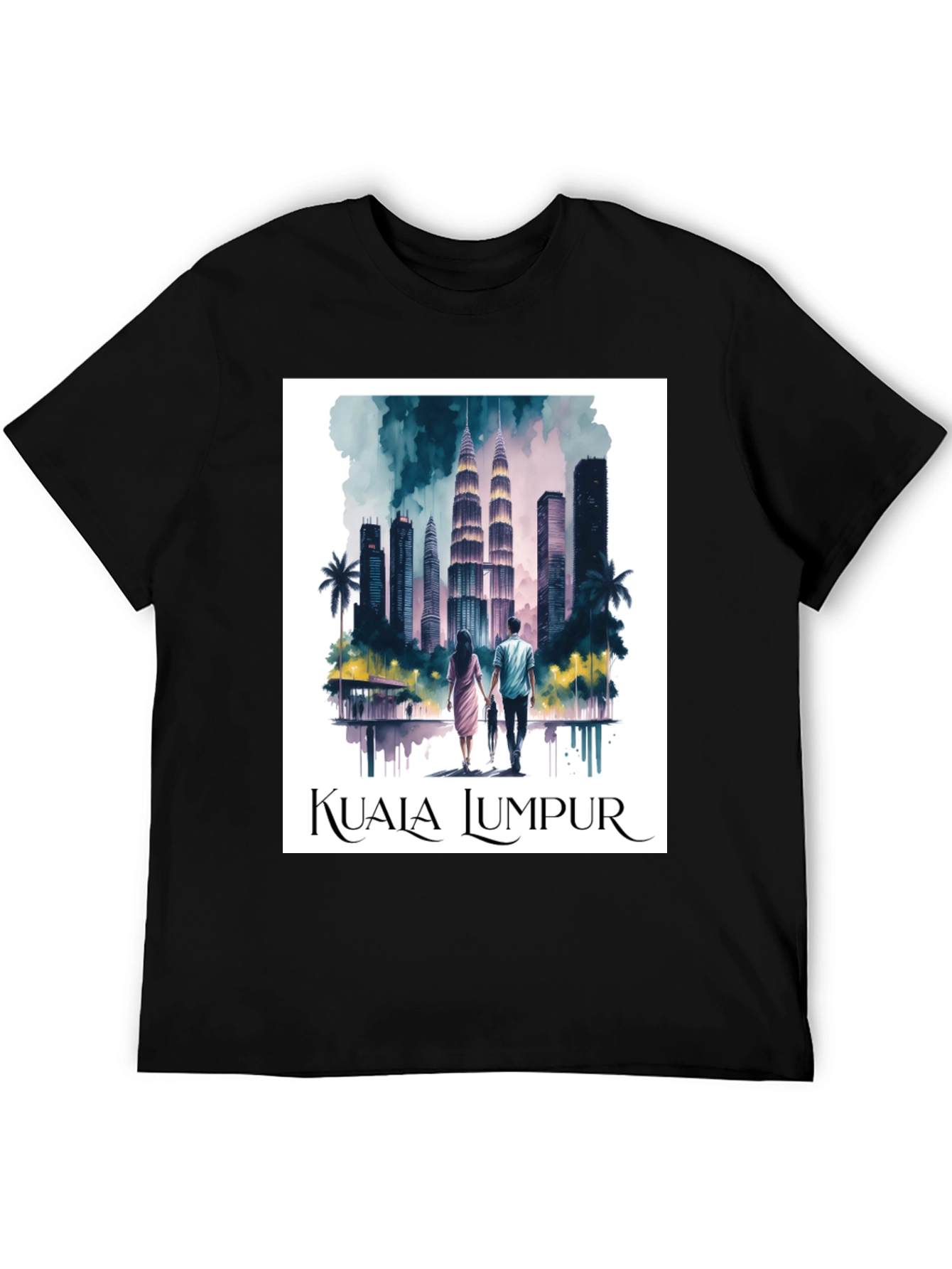 Kuala Lumpur T-Shirt - City Skyline Graphic Tee