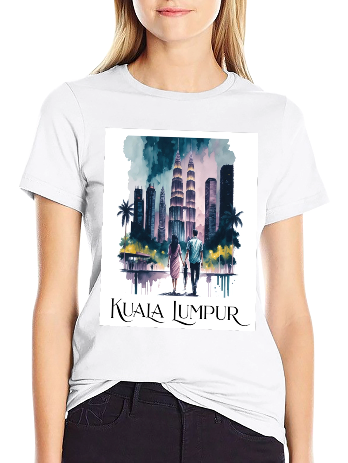 Kuala Lumpur T-Shirt - City Skyline Graphic Tee