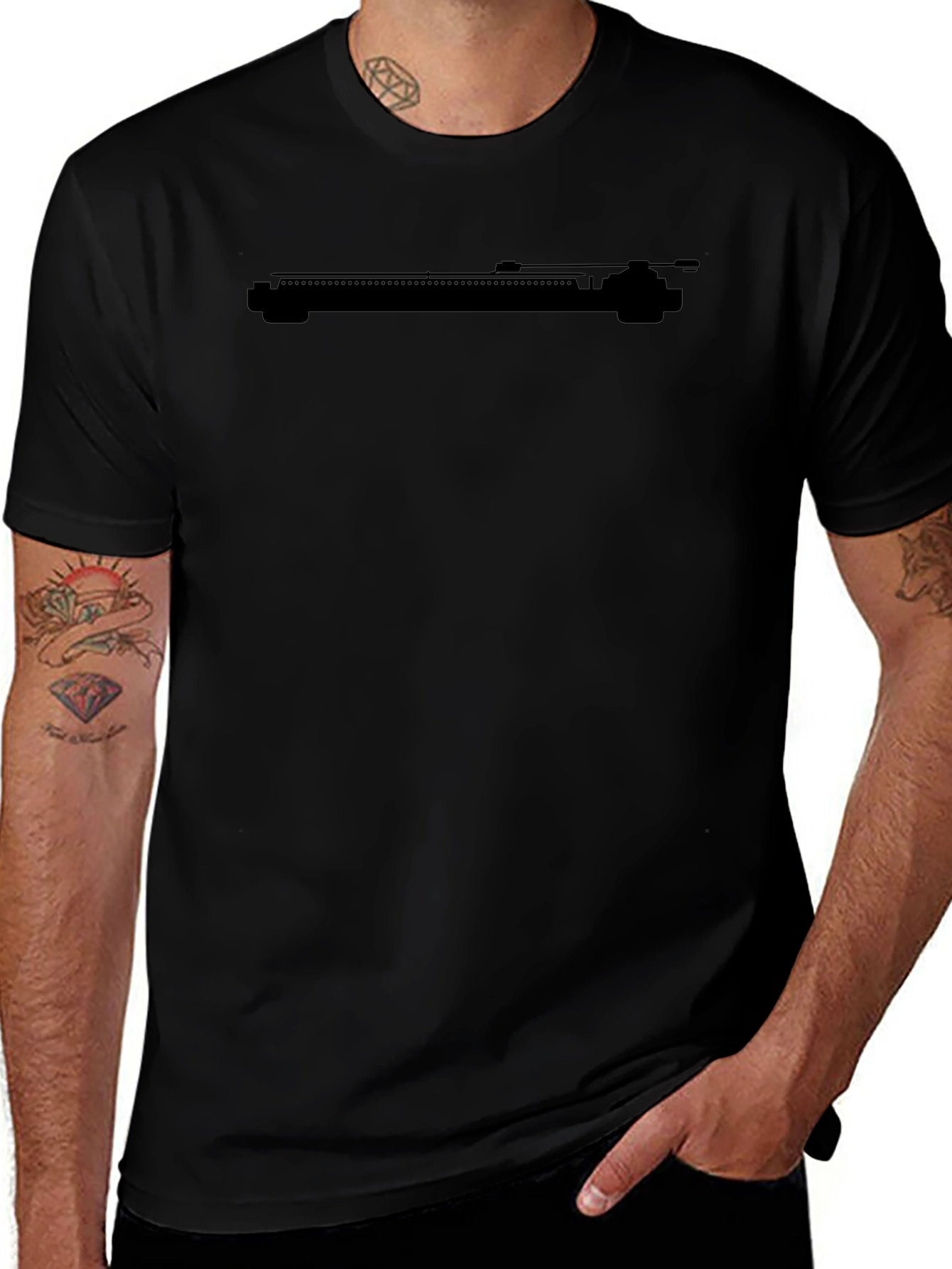 DJ Turntable Graphic Tee - Black T-Shirt