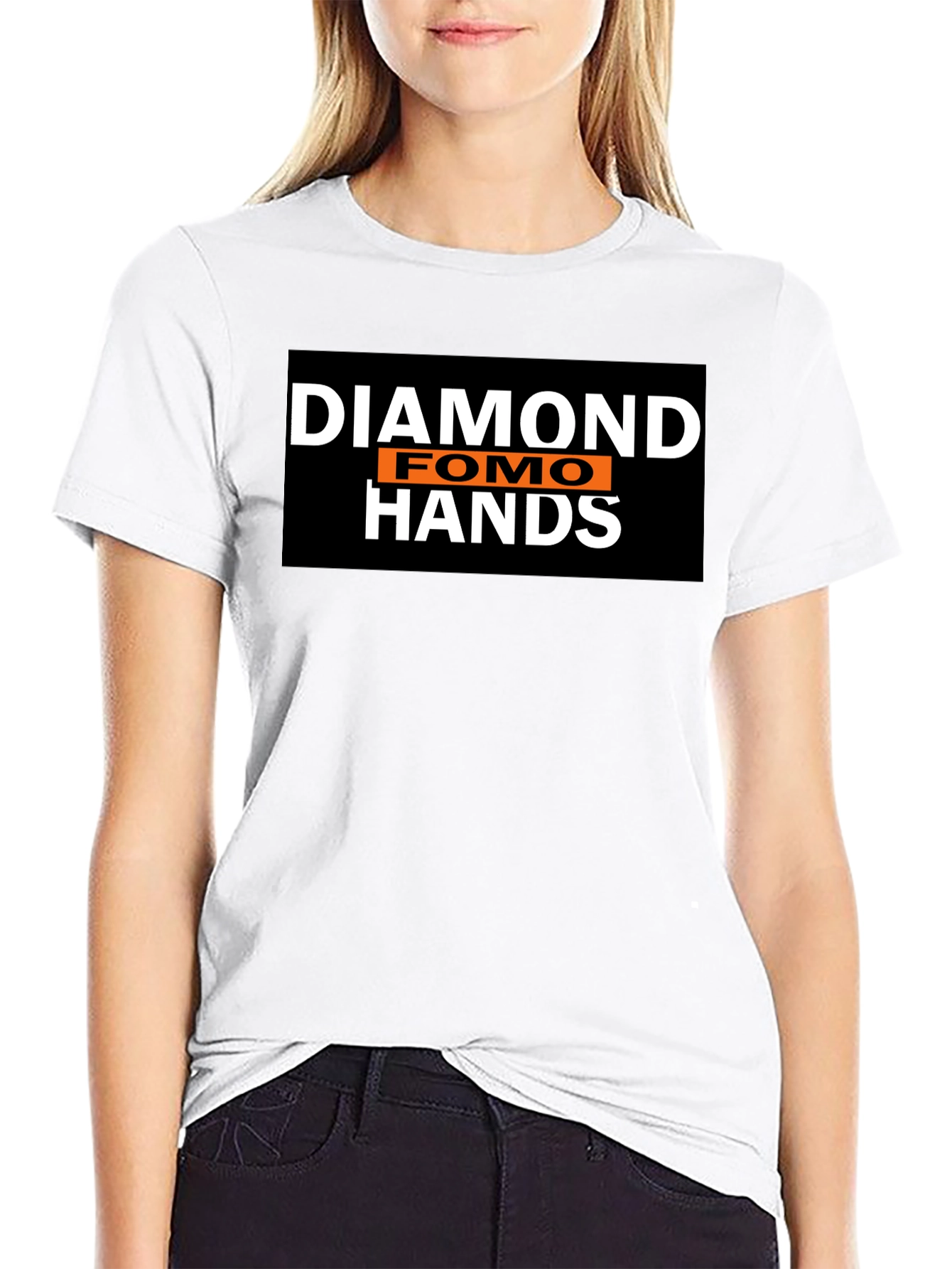 Diamond Fomo Hands Black T-Shirt