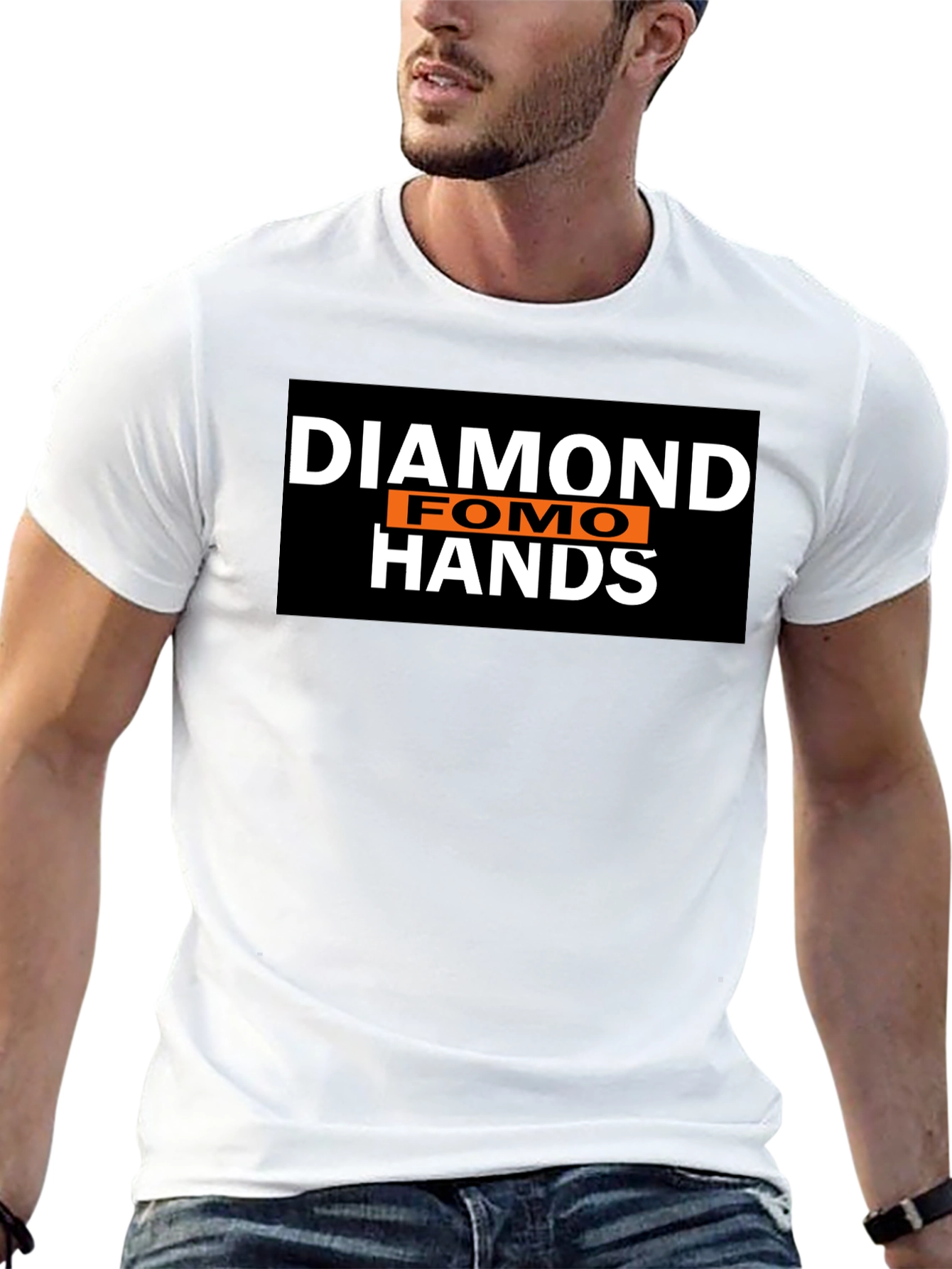 Diamond Fomo Hands Black T-Shirt