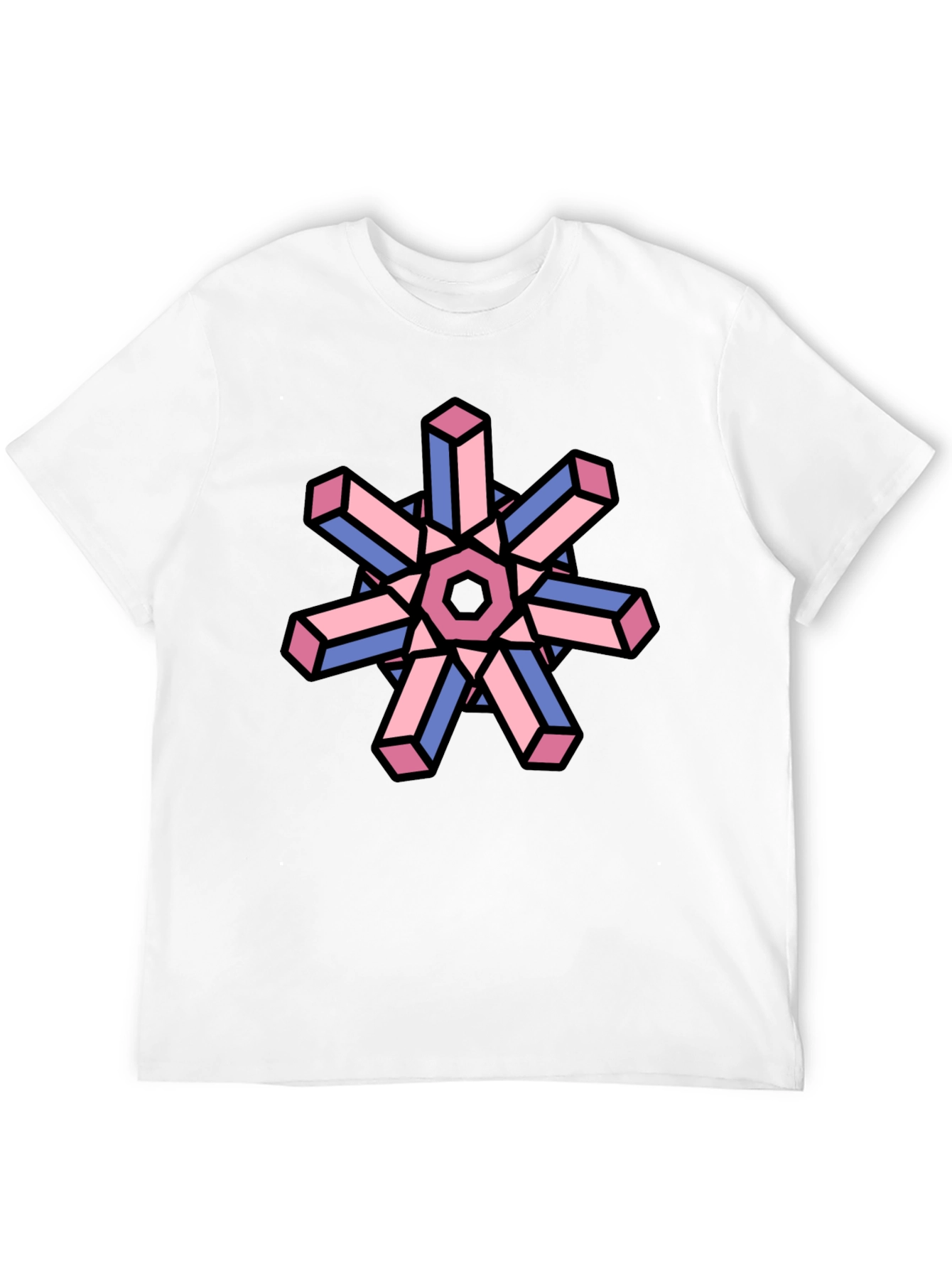Geometric Illusion T-Shirt - Abstract Art Tee