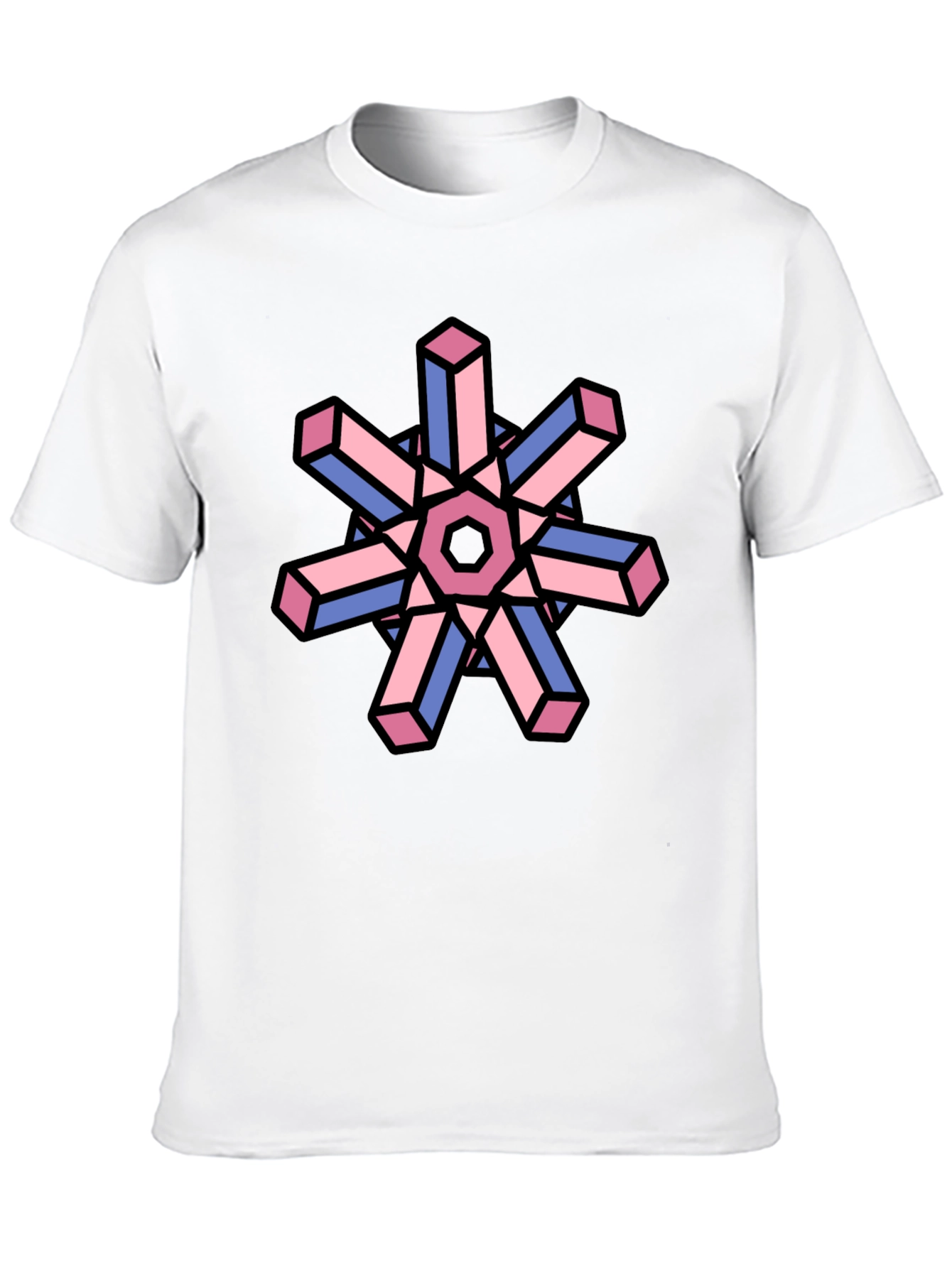 Geometric Illusion T-Shirt - Abstract Art Tee