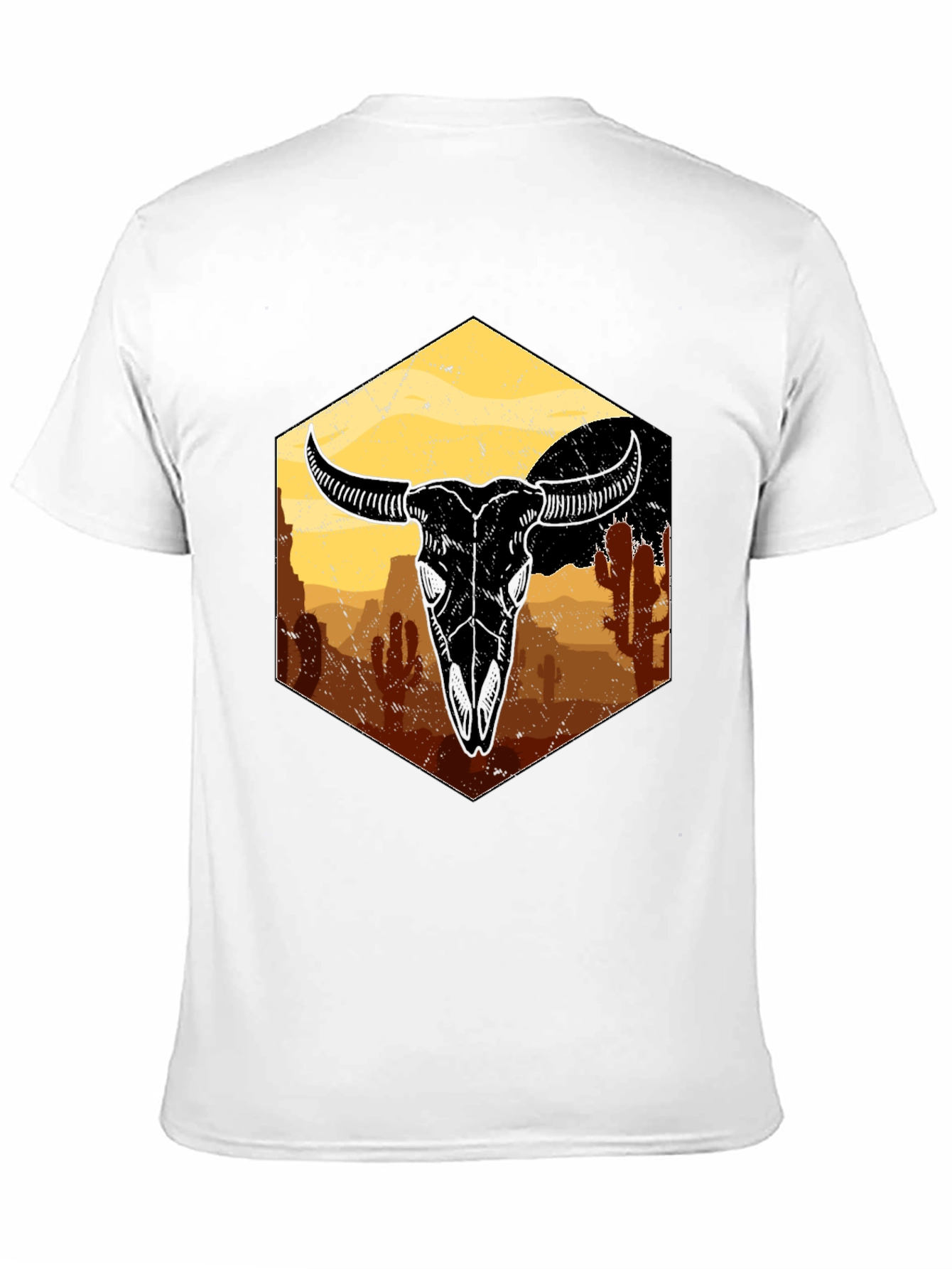 Desert Skull Graphic Tee - Unisex Black T-Shirt