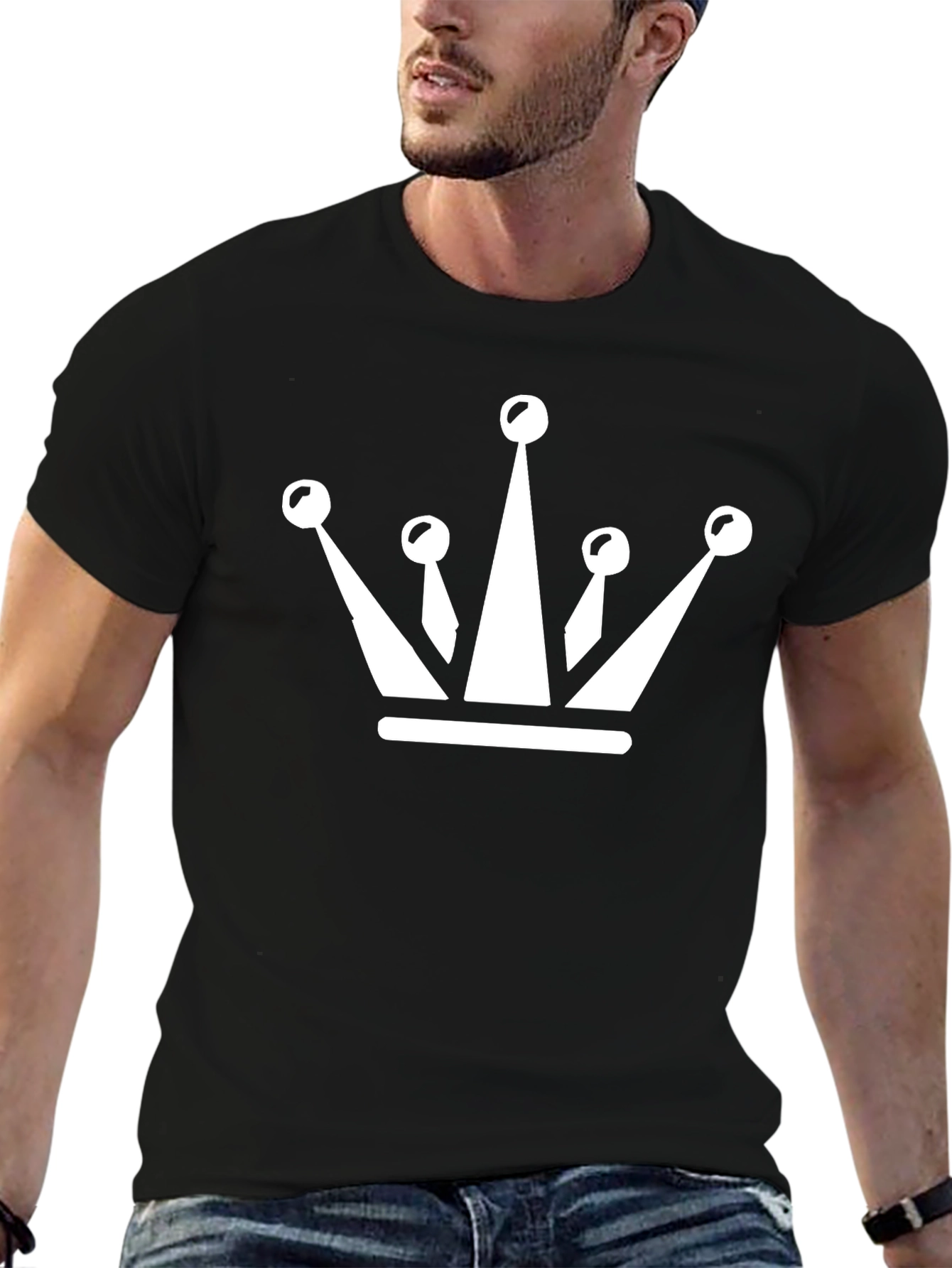 Crown Graphic T-Shirt - Black