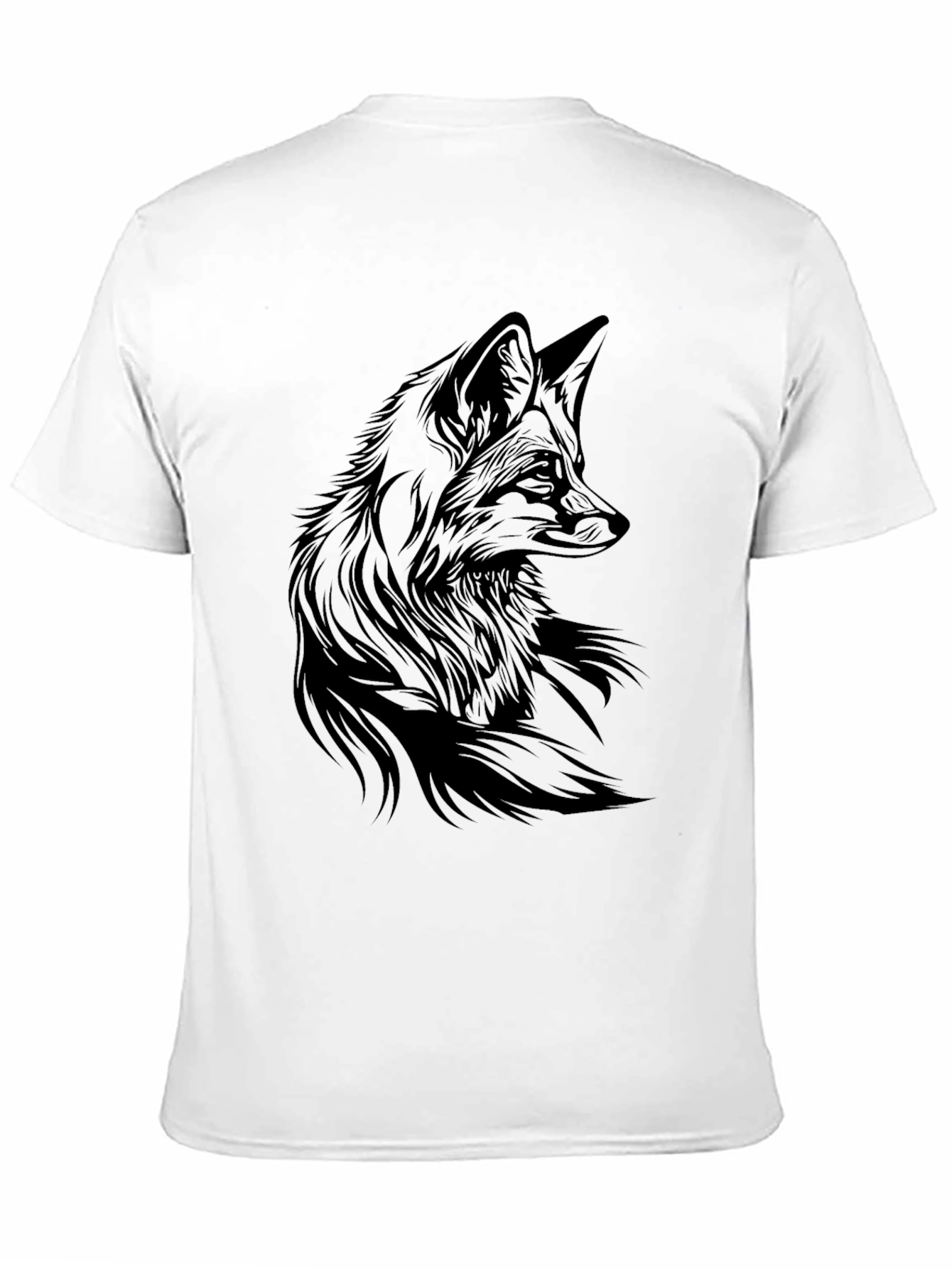 Black Fox Graphic Tee - Stylish Mens T-Shirt