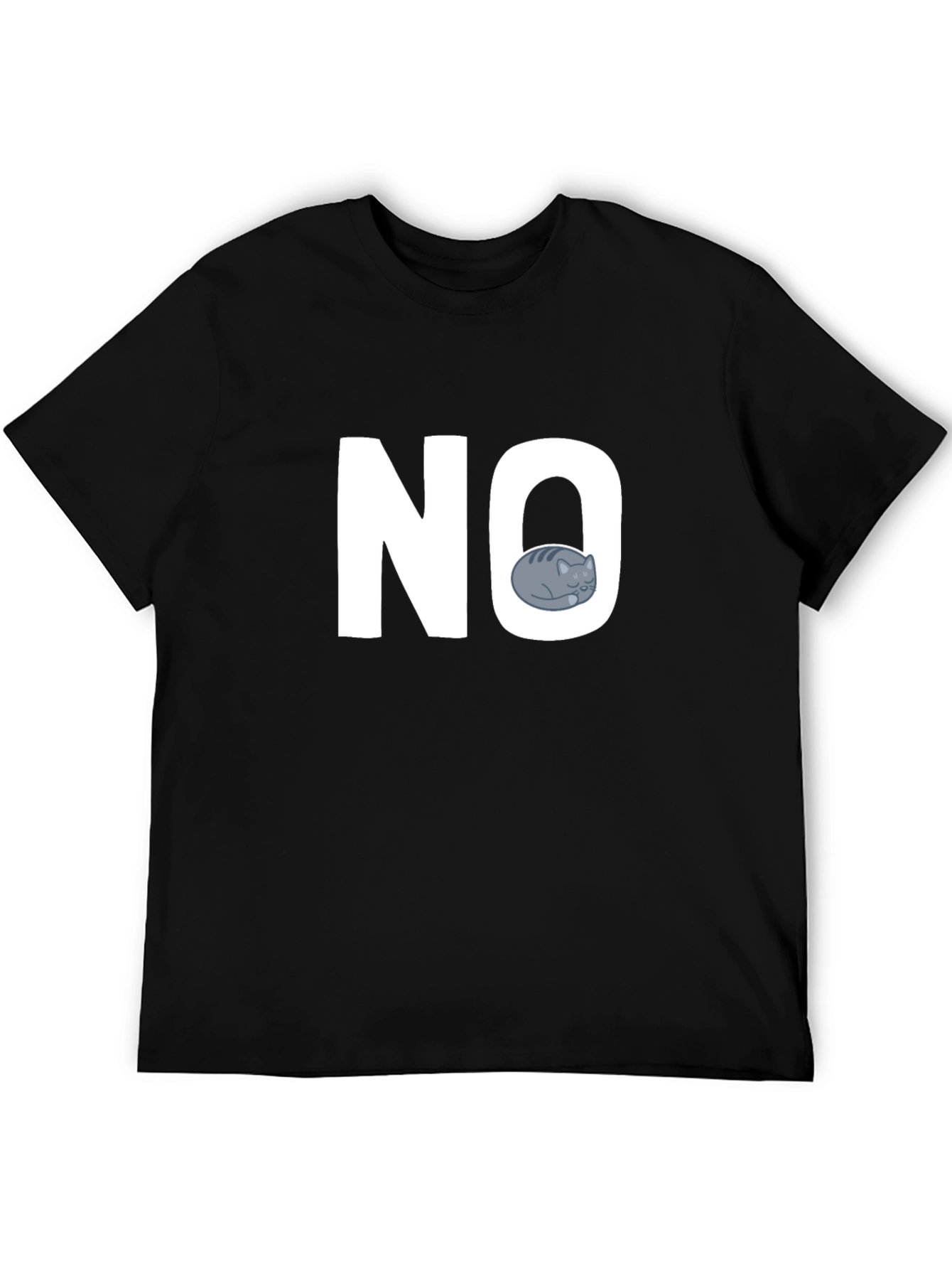 NO Cat Graphic T-Shirt - Unisex Casual Tee
