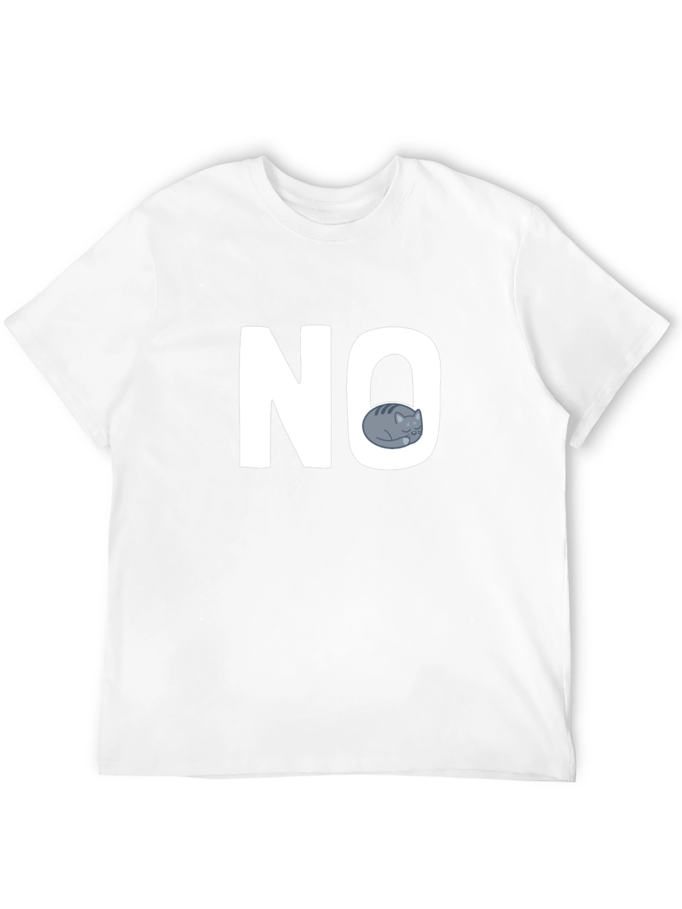 NO Cat Graphic T-Shirt - Unisex Casual Tee