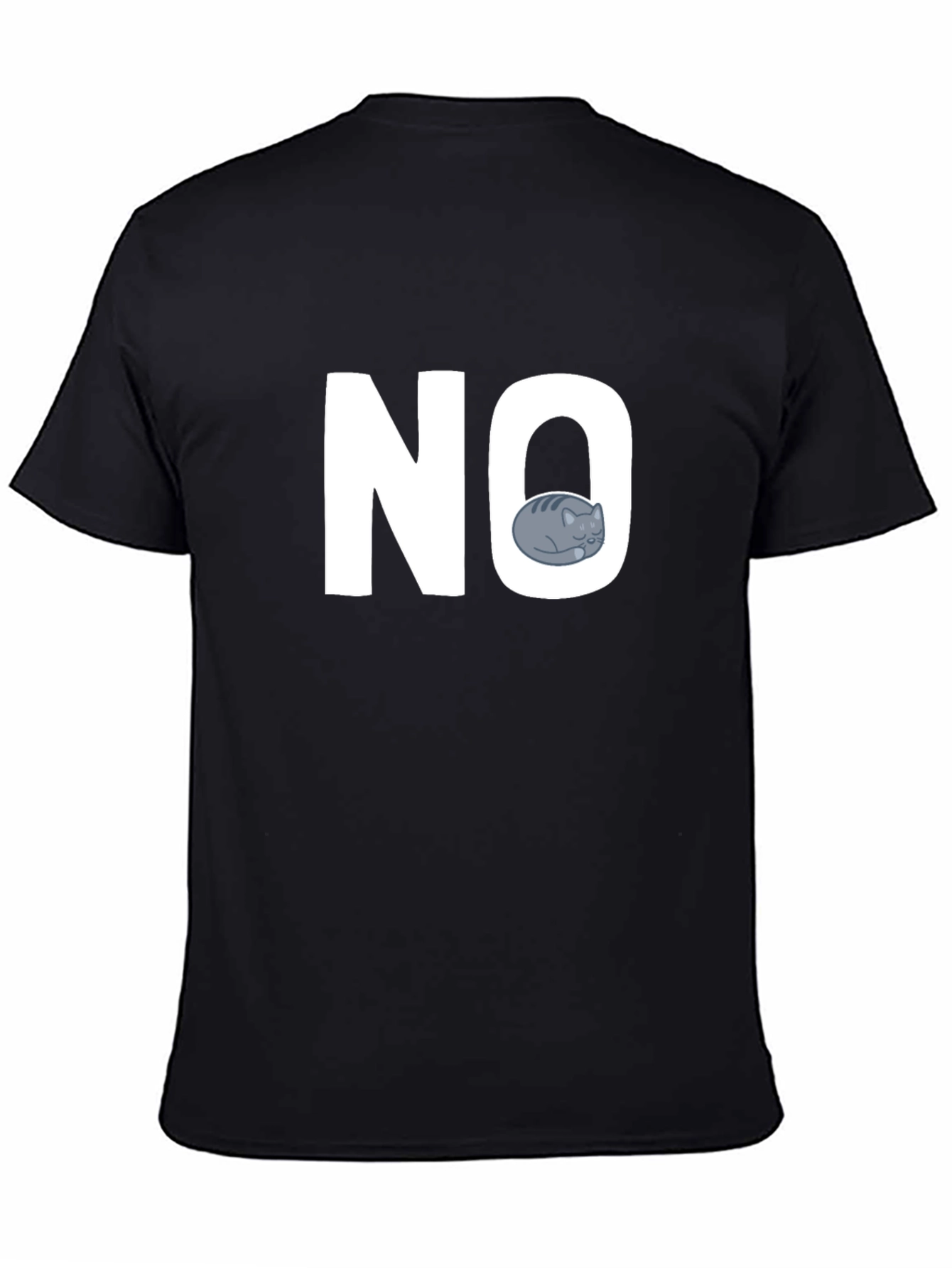 NO Cat Graphic T-Shirt - Unisex Casual Tee