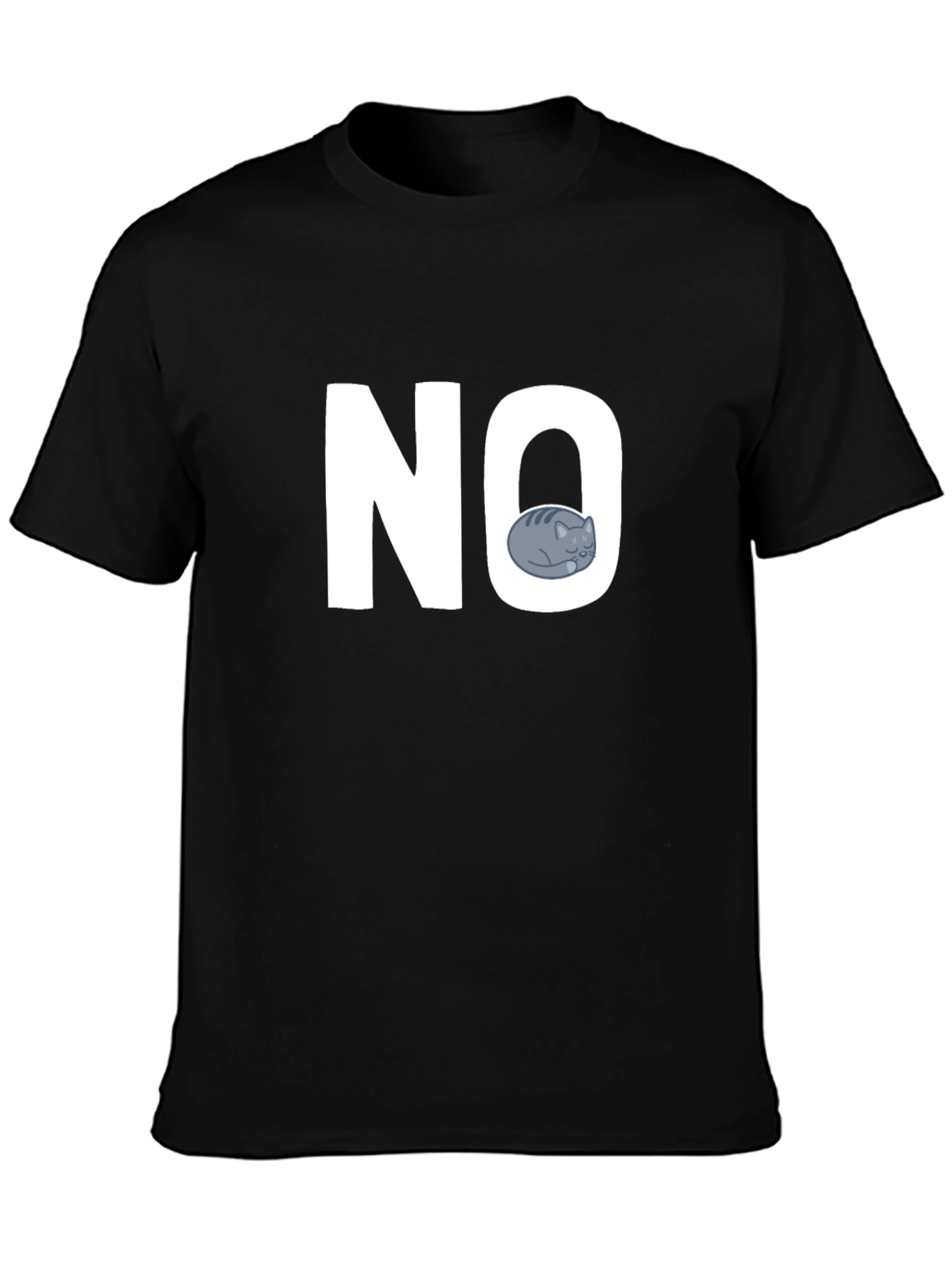 NO Cat Graphic T-Shirt - Unisex Casual Tee