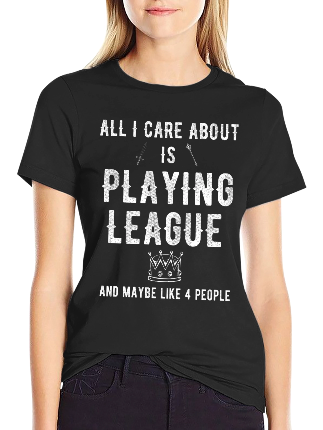 League Gamer Black T-Shirt: All I Care About