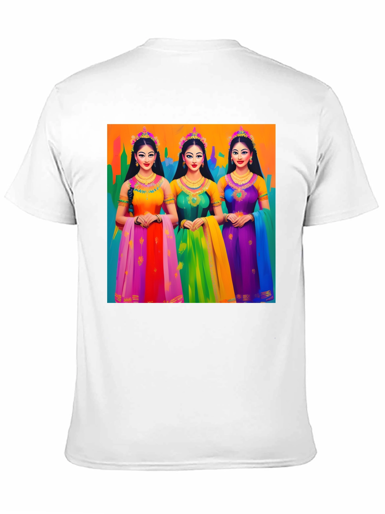 Vibrant Indian Princess Graphic T-Shirt