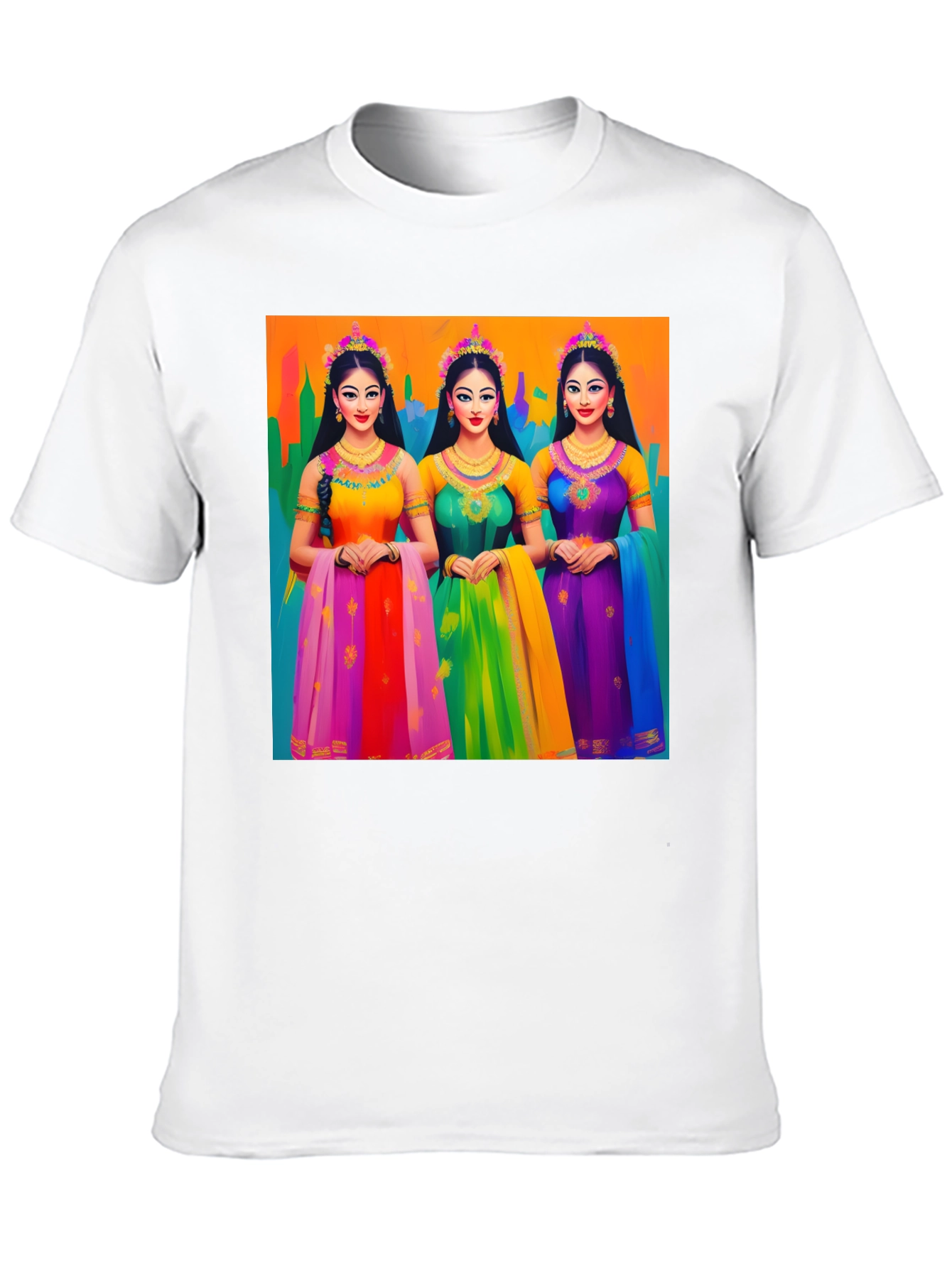 Vibrant Indian Princess Graphic T-Shirt