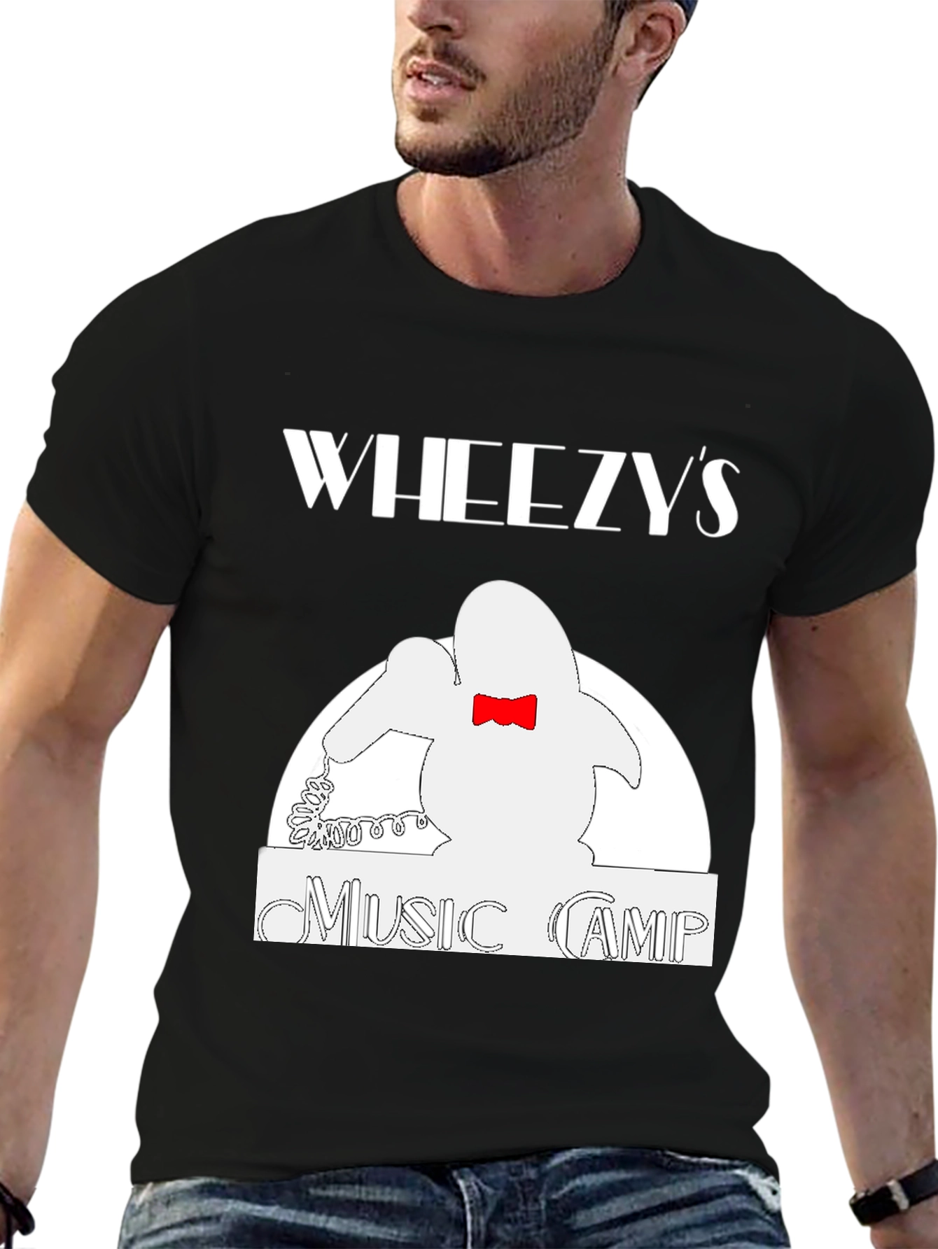 Wheezys Music Camp Black T-Shirt
