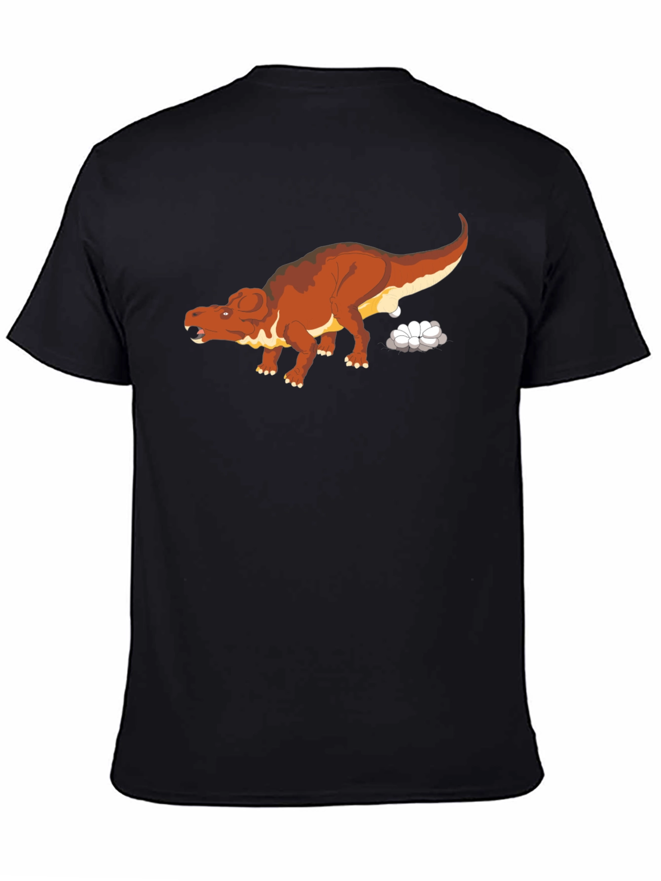 Dinosaur Graphic Print Black T-Shirt