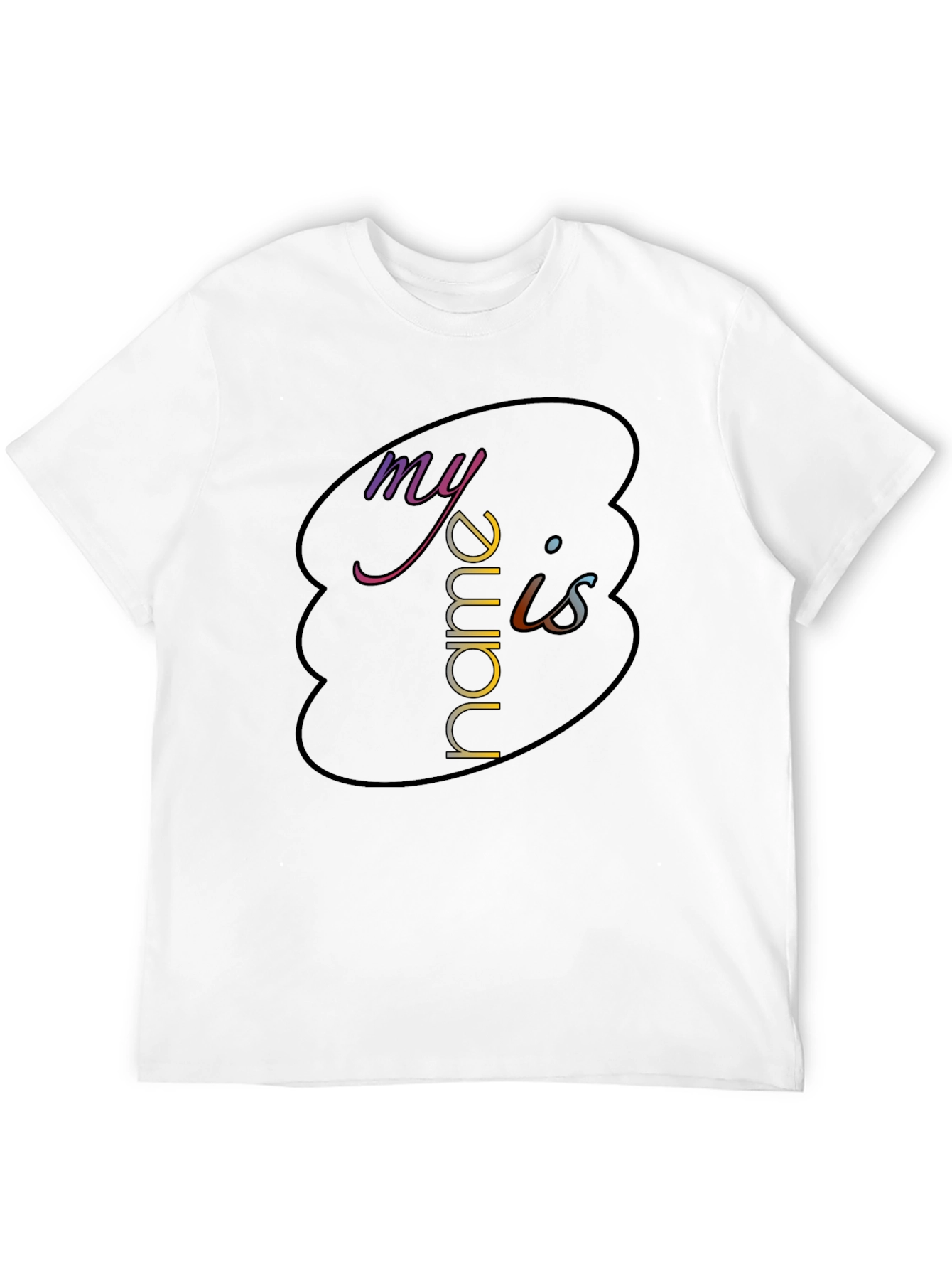 My Name Is - Graphic Black T-Shirt
